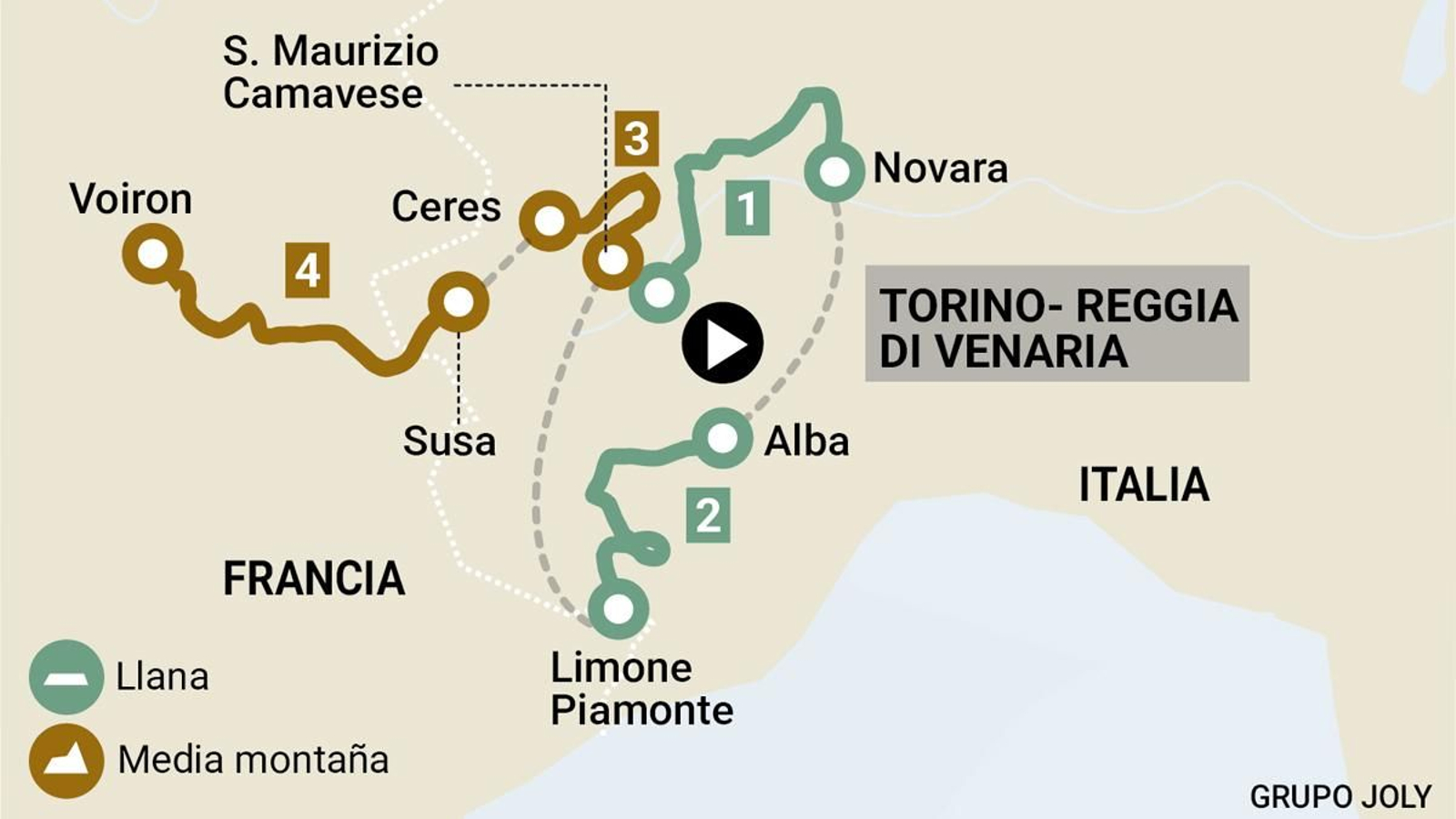 Recorrido de la Vuelta Ciclista a España 2025