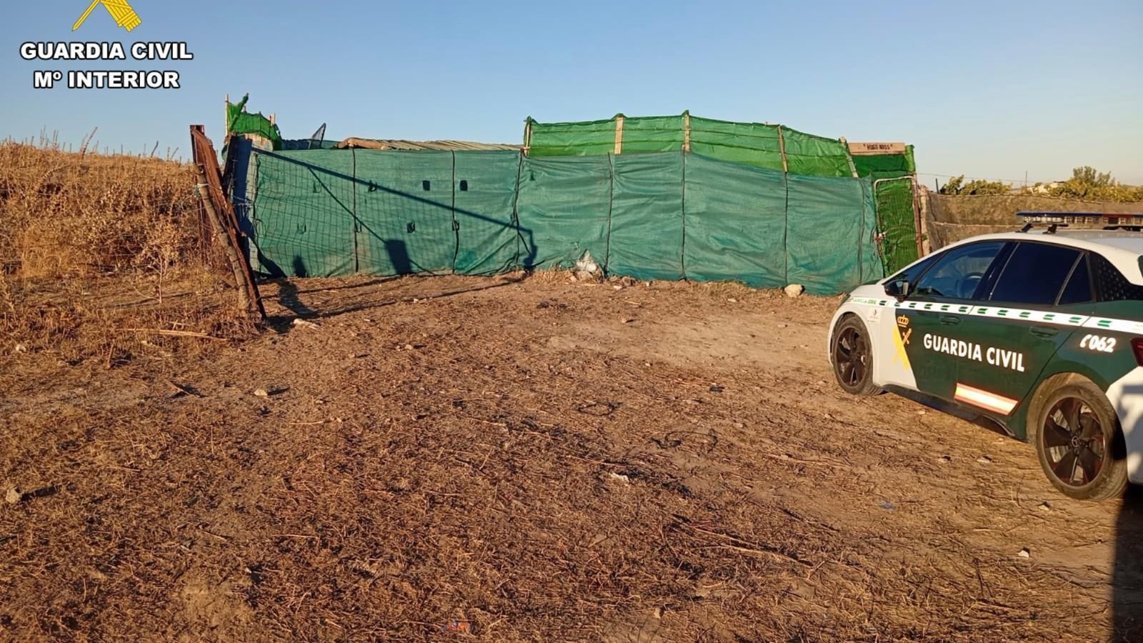 La pequeña caseta en la que residía la pareja.