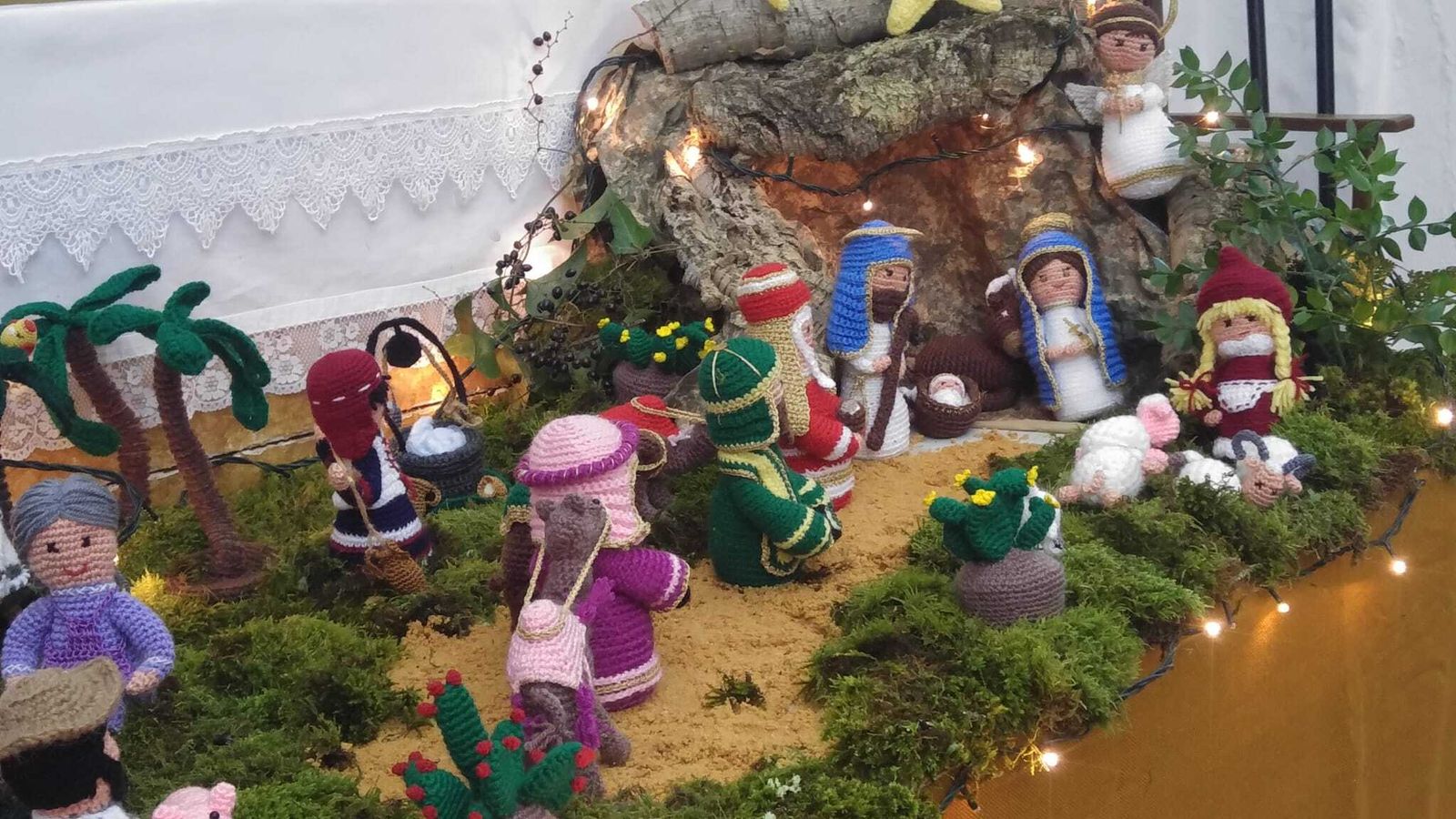 Detalle del portal de Belén.