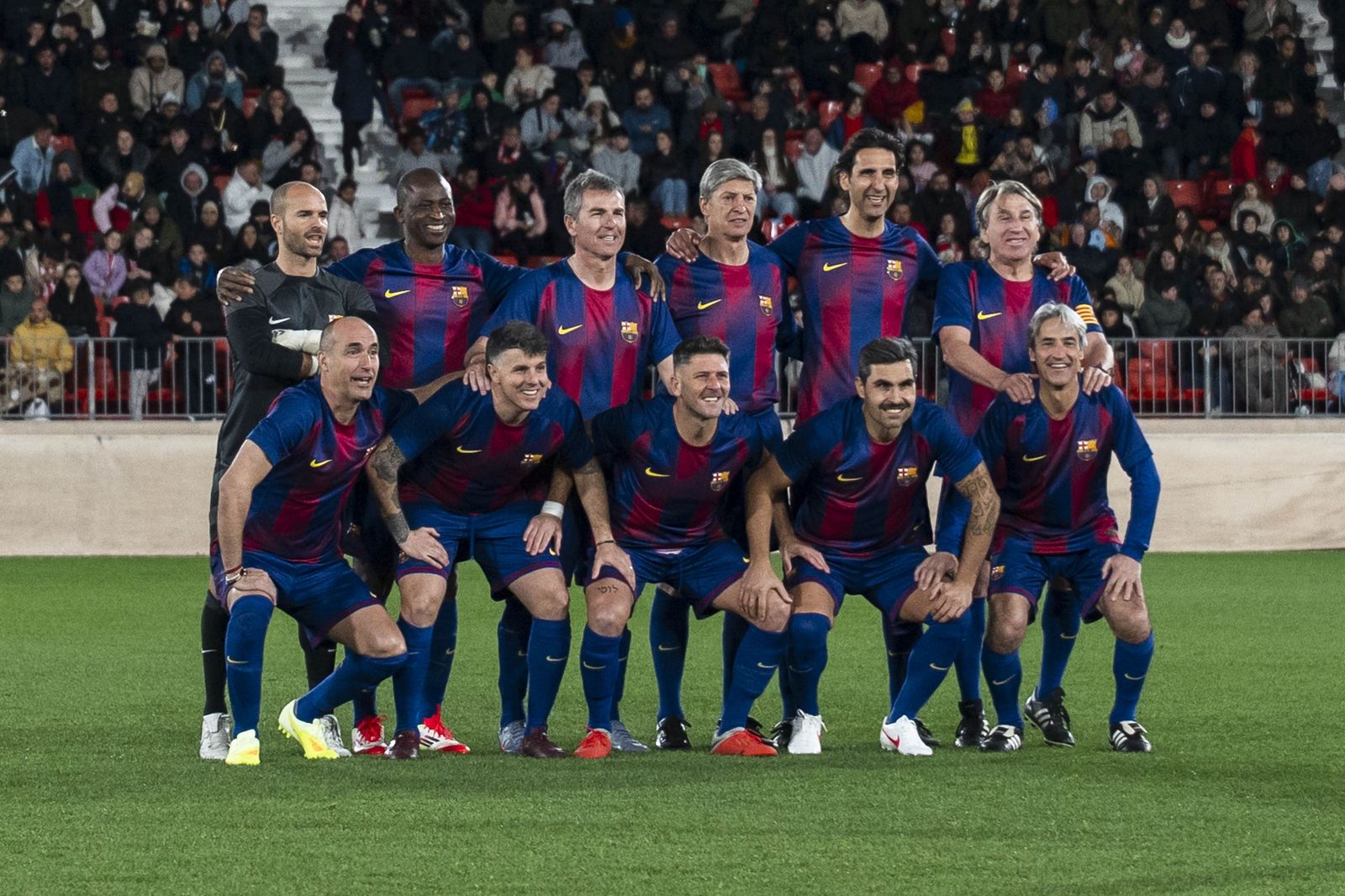 Fotogalería del partido homenaje a Guillermo Blanes entre los veteranos de la UD Almería y el FC Barcelona