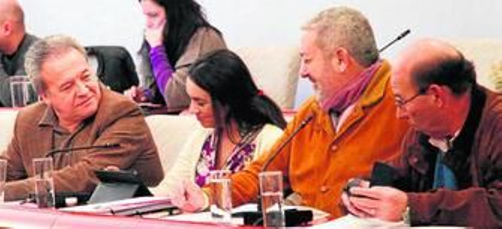 Los concejales de Foro Ciudadano, durante la sesión de pleno celebrada a finales de diciembre.