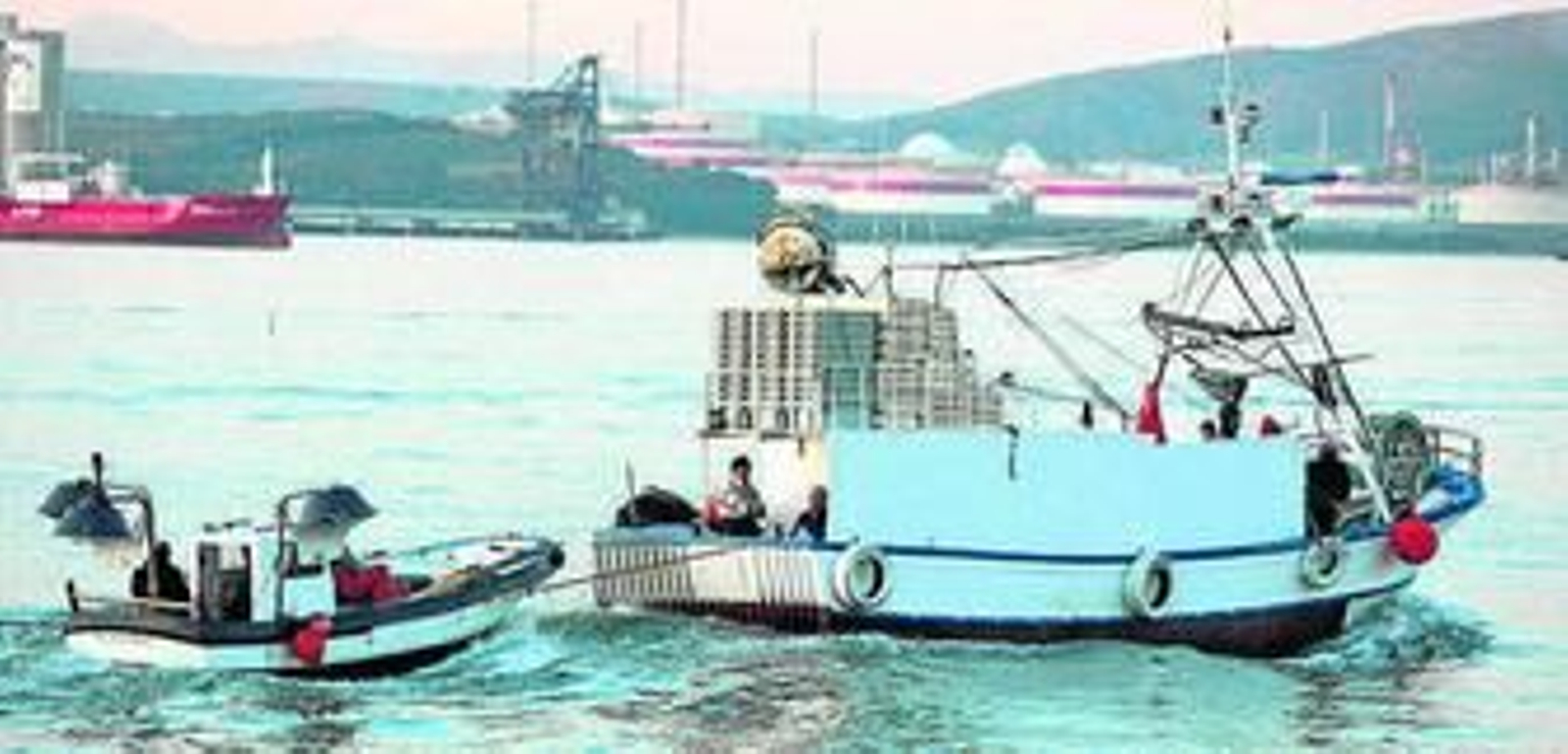 Imagen de un incidente en las aguas que rodean Gibraltar.