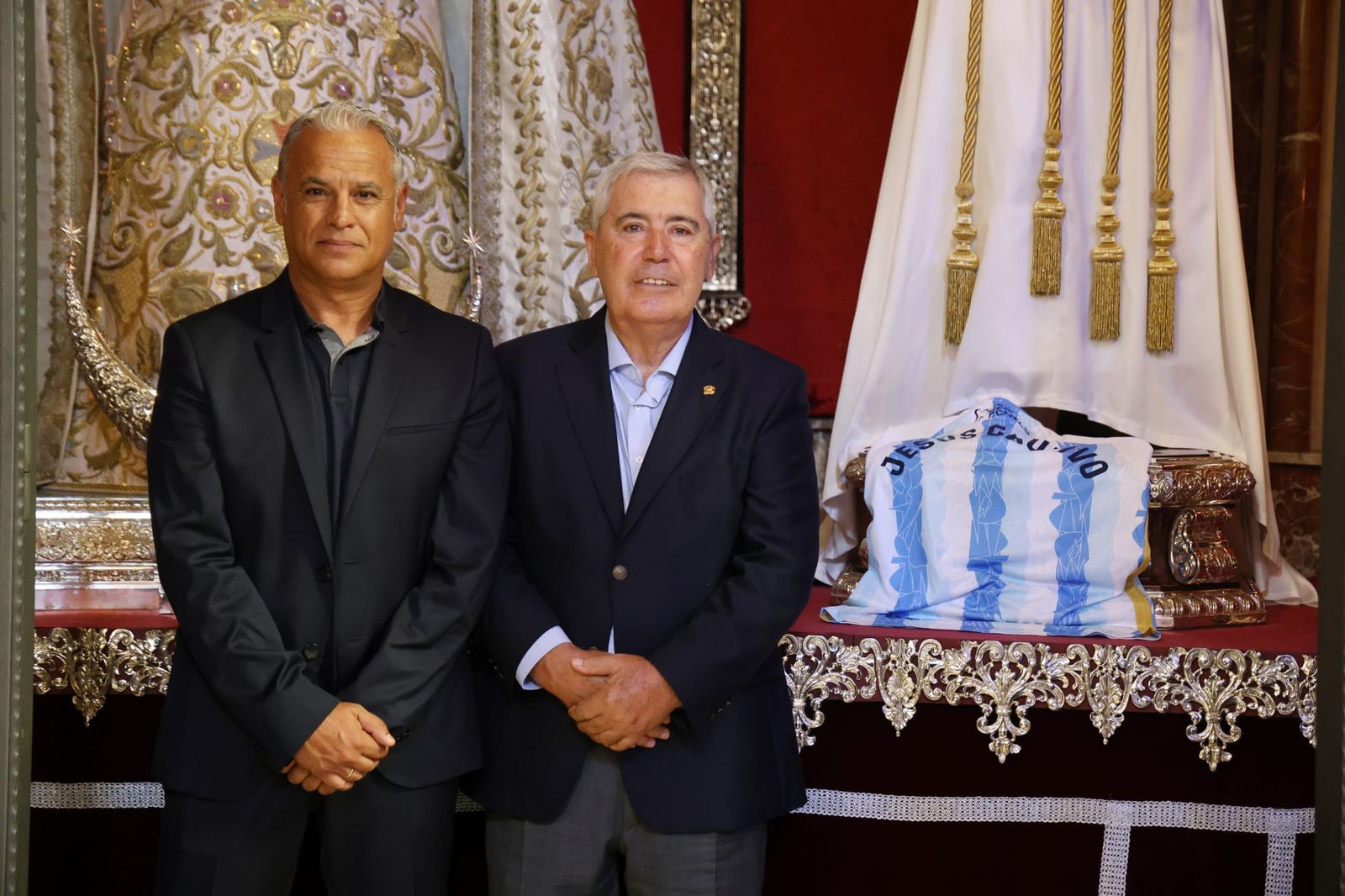 Las fotos del Málaga CF en su visita al Cautivo