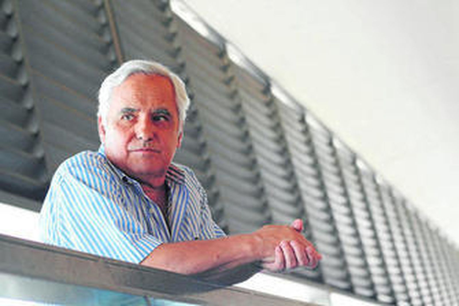 Juan Cruz (Puerto de la Cruz, Tenerife, 1948), el pasado lunes durante su breve parada en Sevilla.