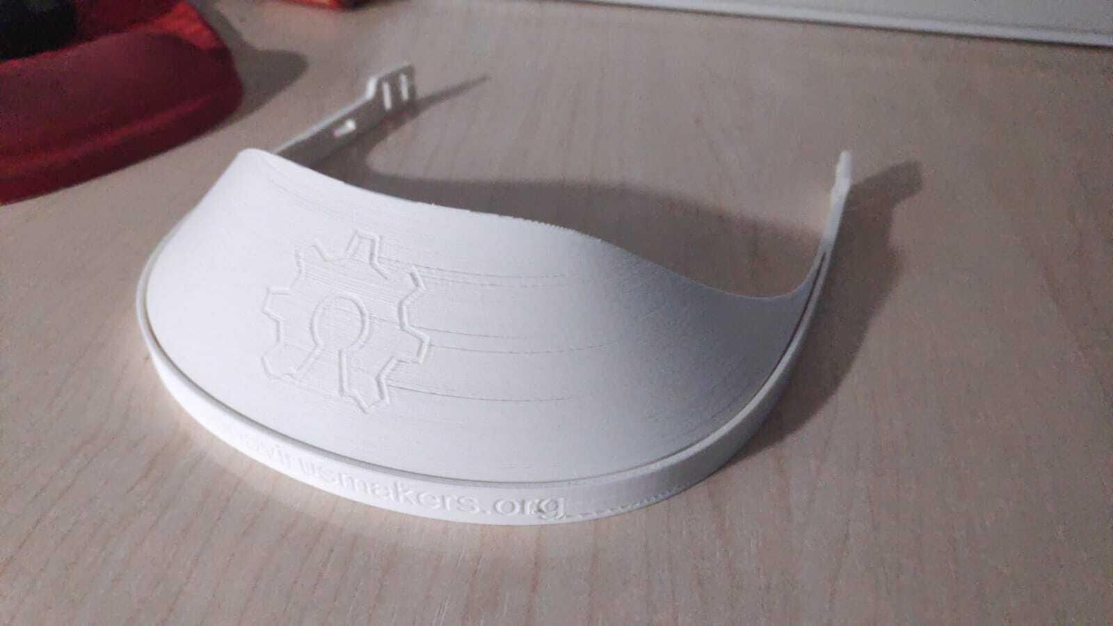 Mascarilla en 3D que están haciendo profesores gaditanos. Mascarilla en 3D que están haciendo profesores gaditanos.