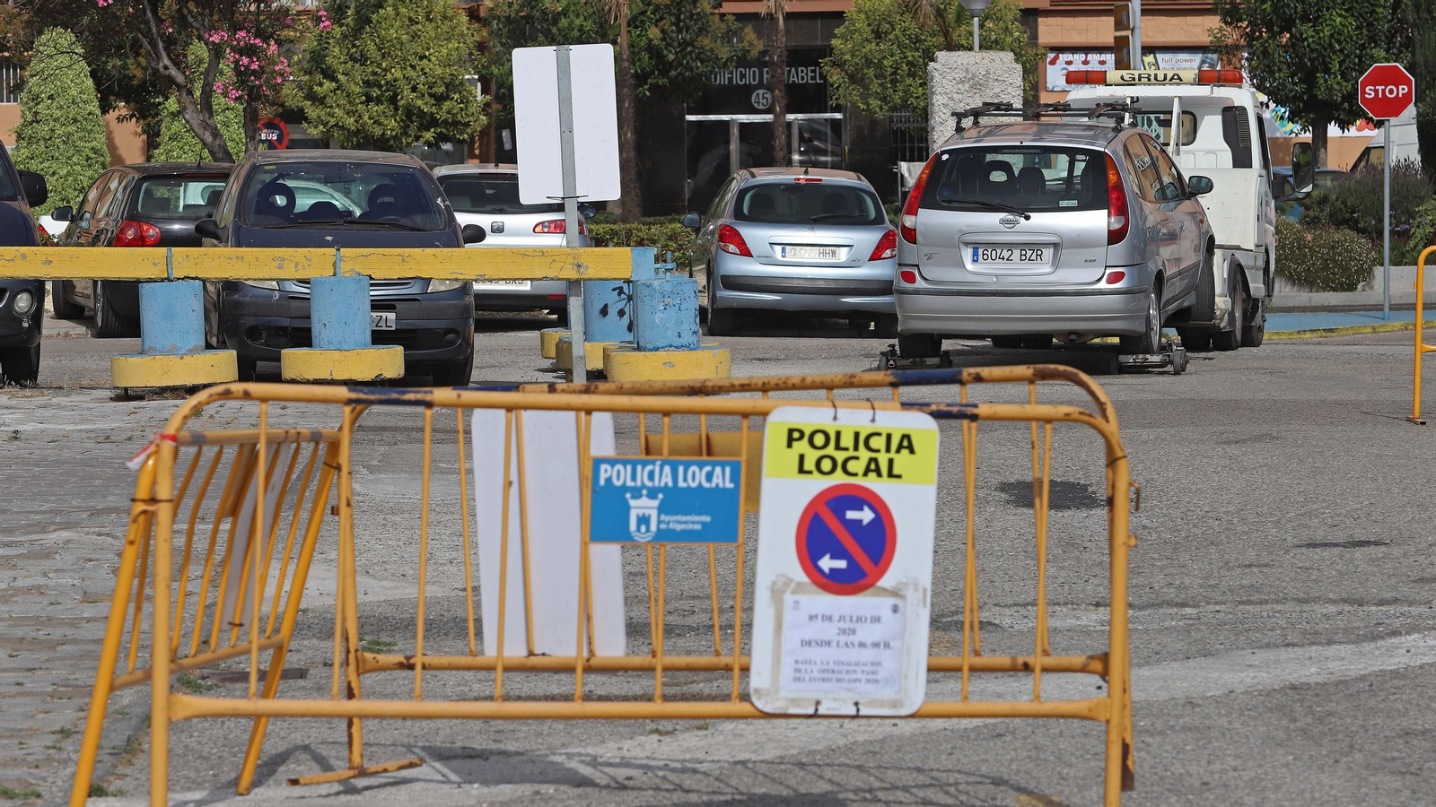 Cierre del aparcamiento del Llano Amarillo