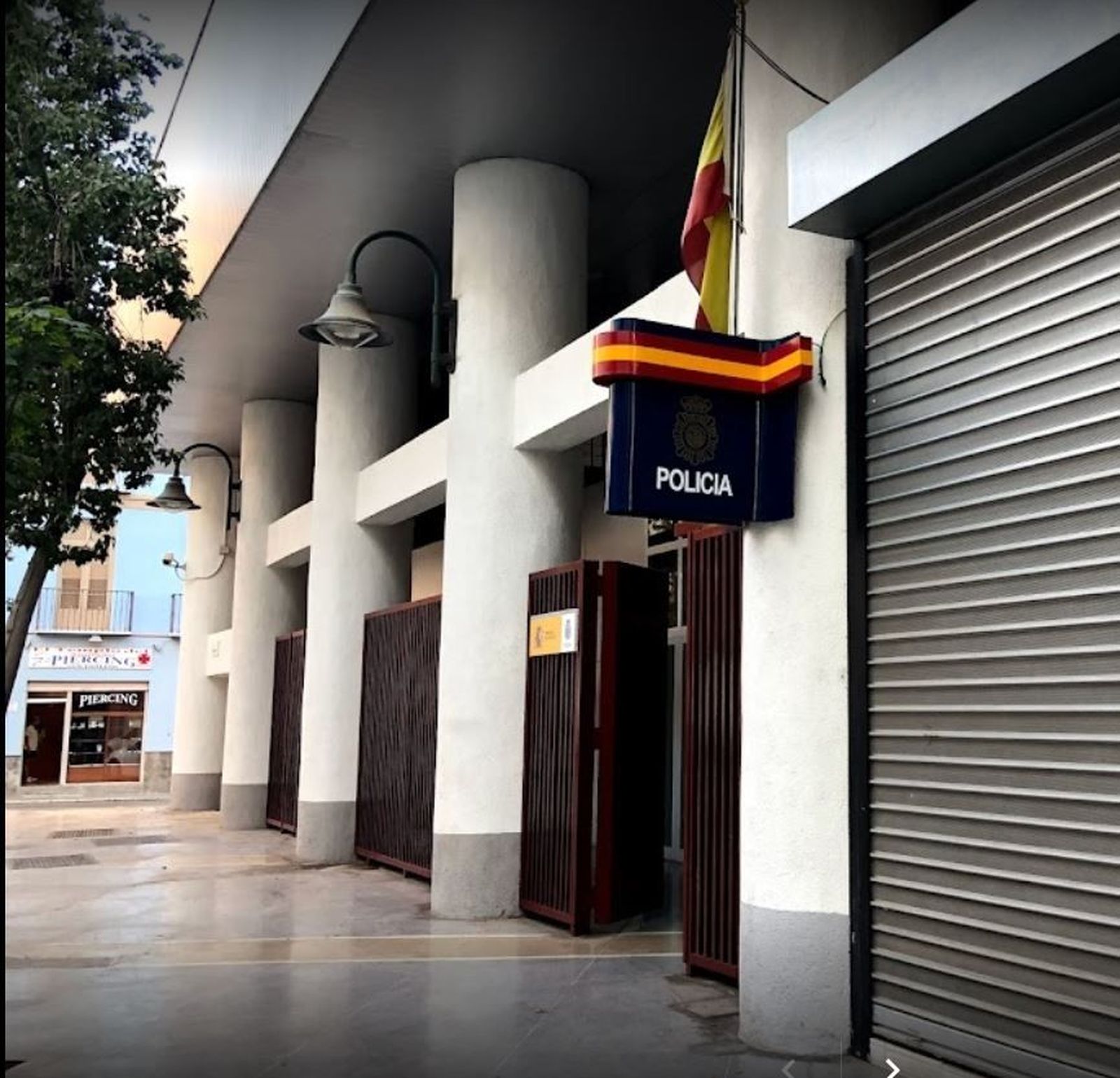 Comisaría de la Policía Nacional en el centro de Málaga.