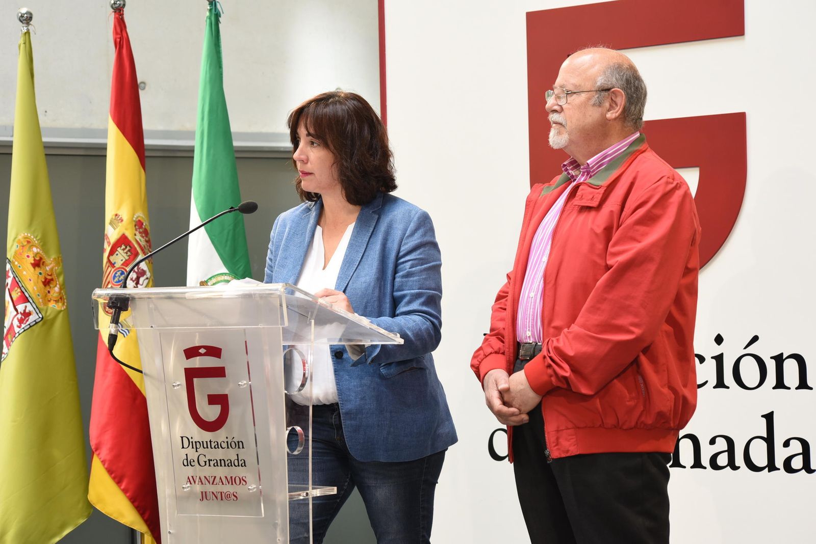 Olvido de la Rosa y Luis de Haro.