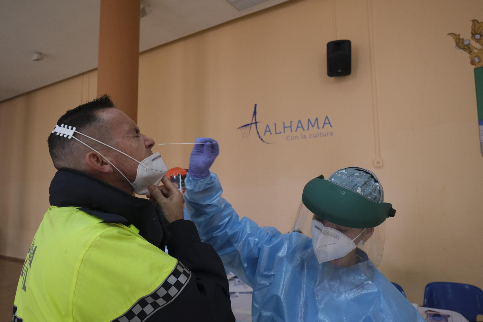 La Policía Local de Alhama también se ha sometido a las pruebas.