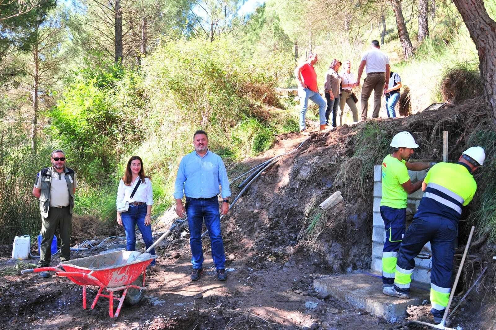 Visita a la zona de obras.