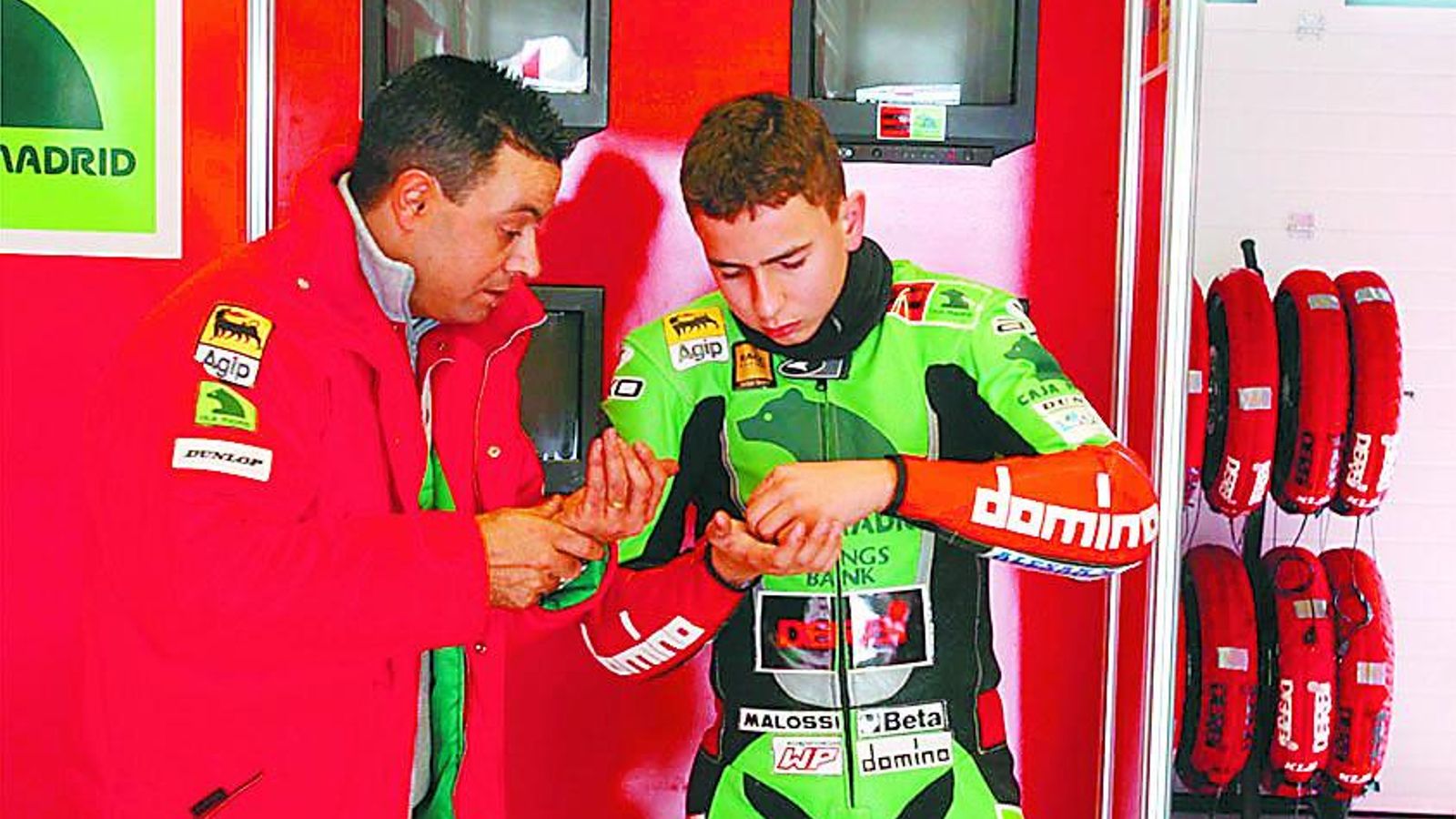 Un jovencísimo Jorge Lorenzo, que debutó en un Mundial en Jerez.