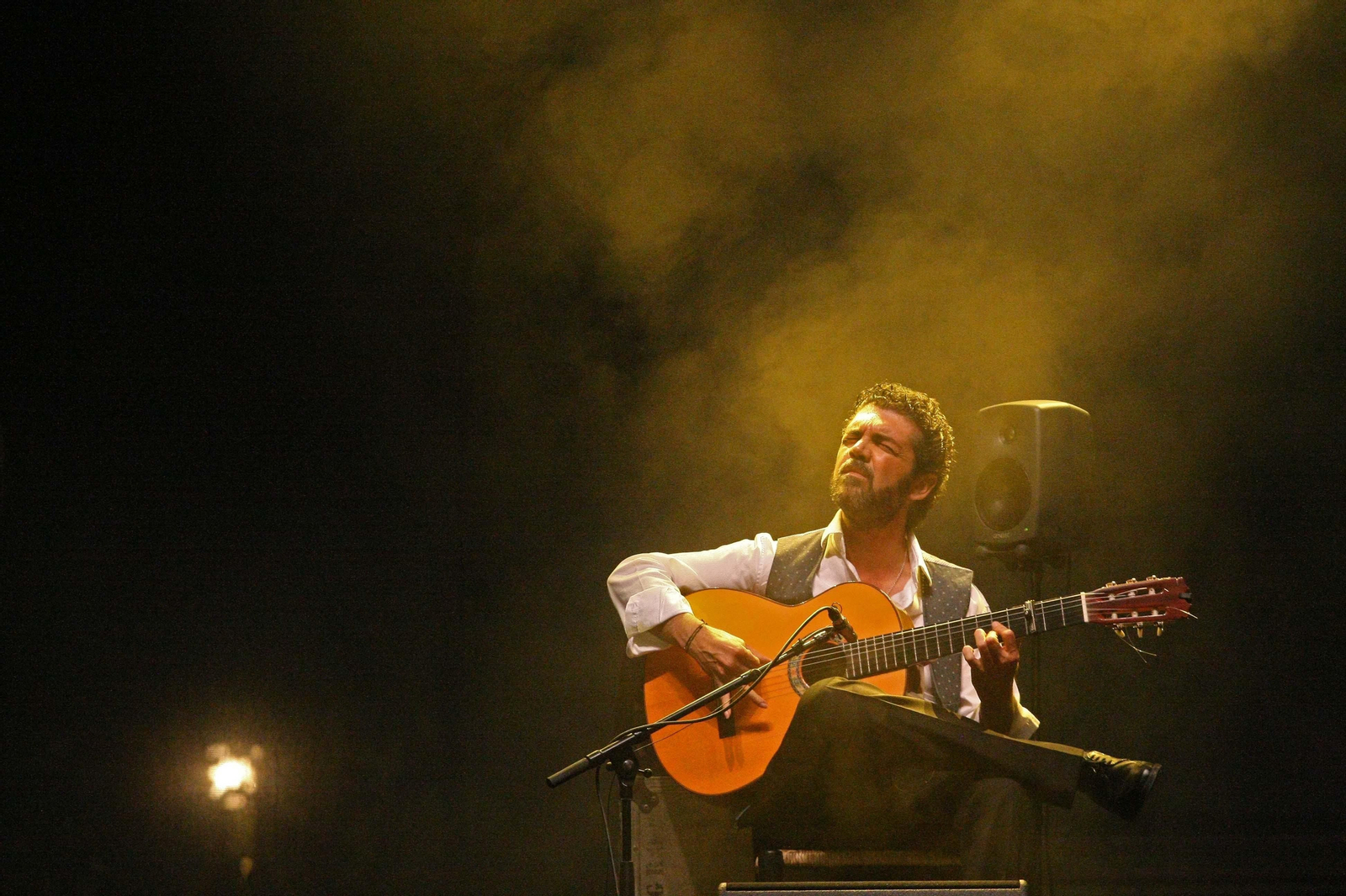 José Carlos Gómez, durante su concierto en Algeciras el pasado julio.