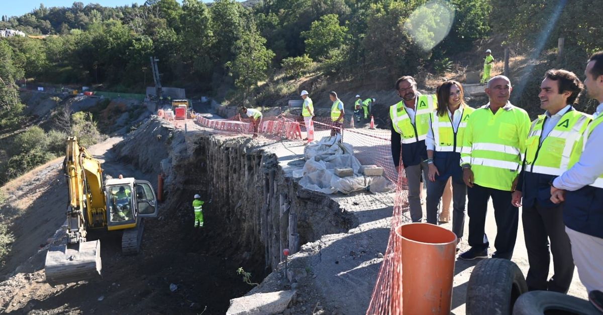 Las obras del segundo tramo del nuevo acceso a la Alpujarra de Granada