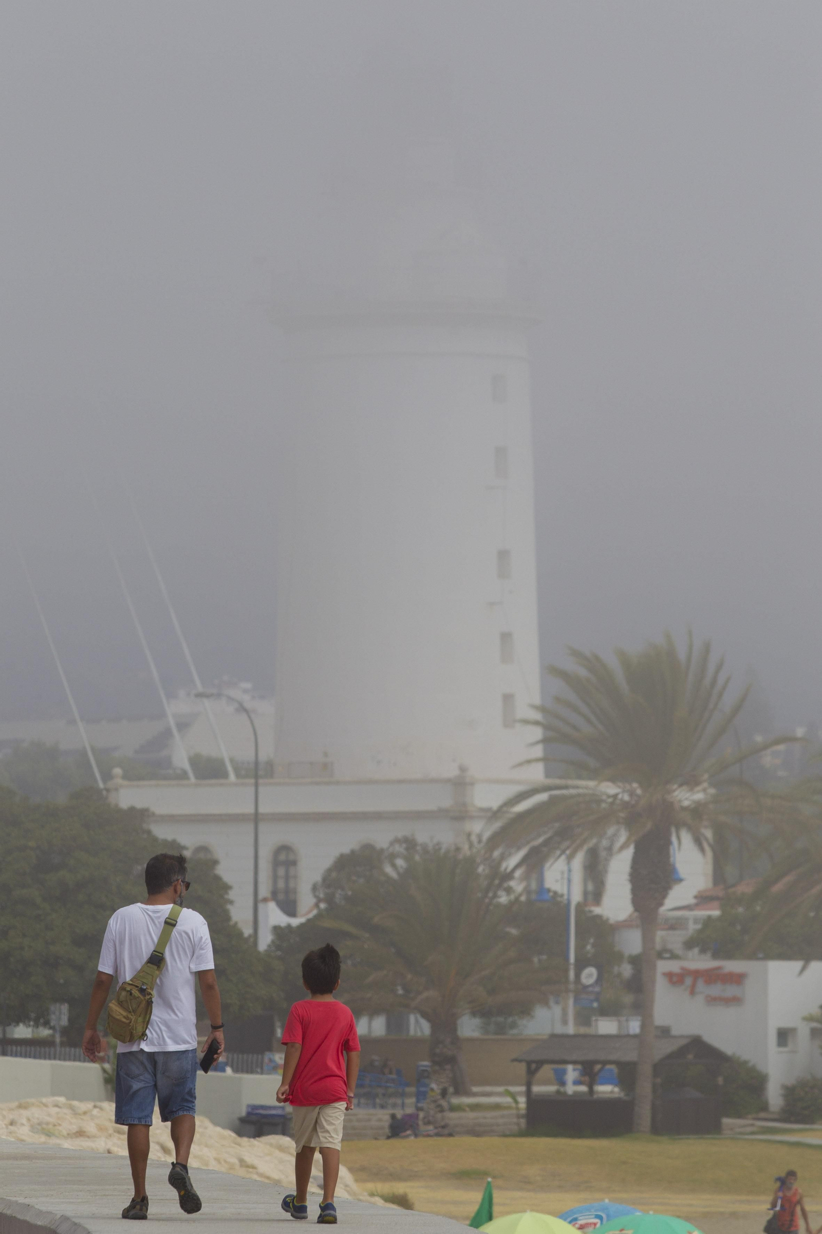 El taró provoca la prohibición del baño en las playas de Málaga, en imágenes