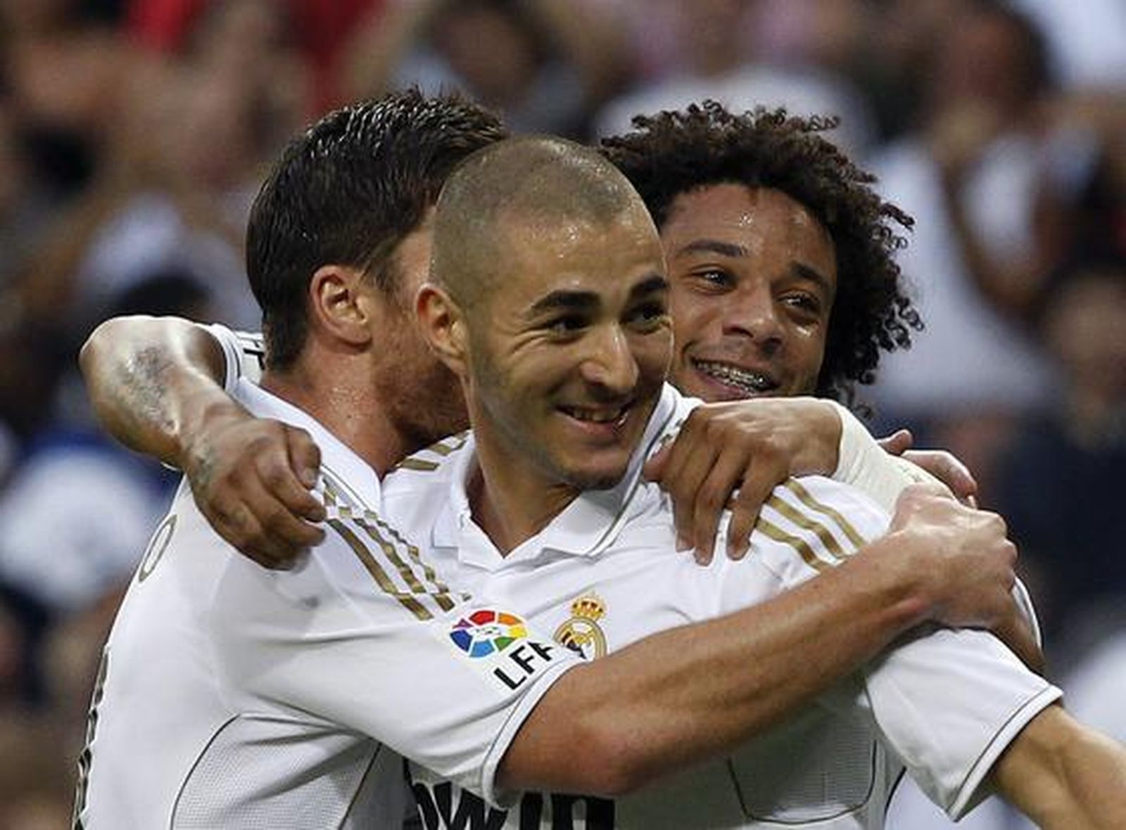 El Real Madrid cumple ante el Getafe en el Bernabéu (4-2). / Reuters