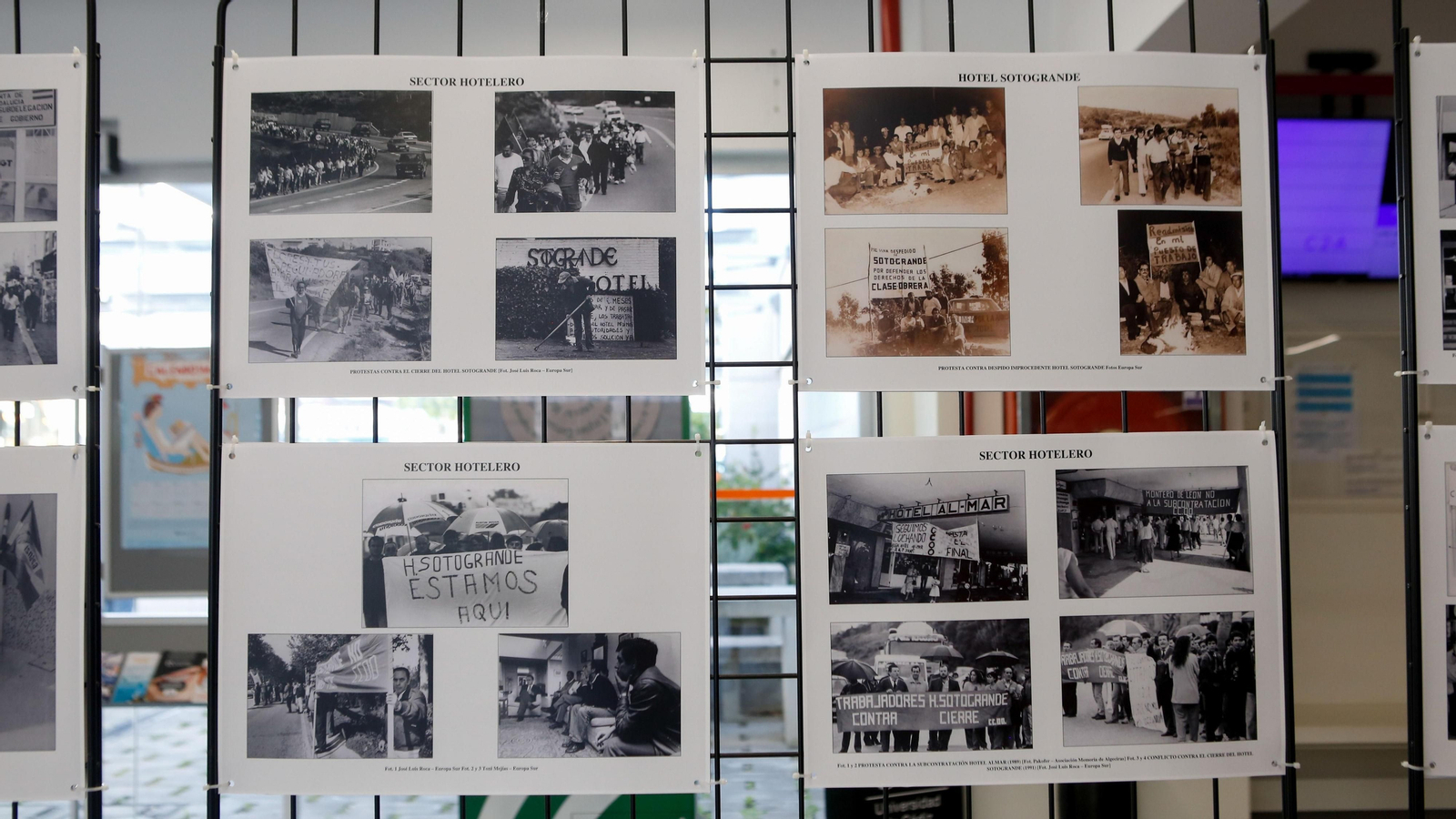 Fotos de la exposición y conferencia sobre el movimiento obrero en el Campo de Gibraltar