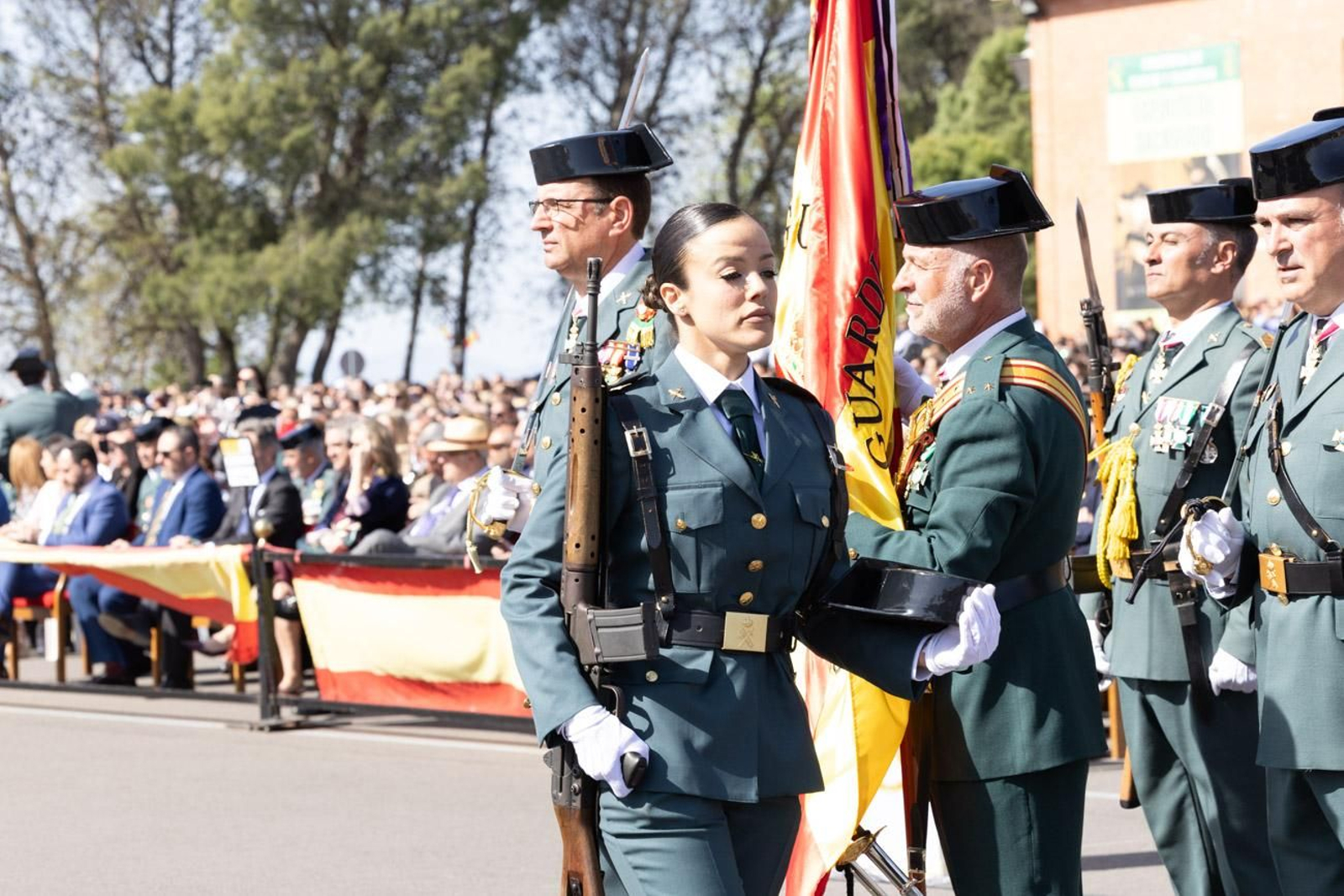 Acto de jura de bandera de la 130ª promoción de guardias civiles de la Academia de Baeza