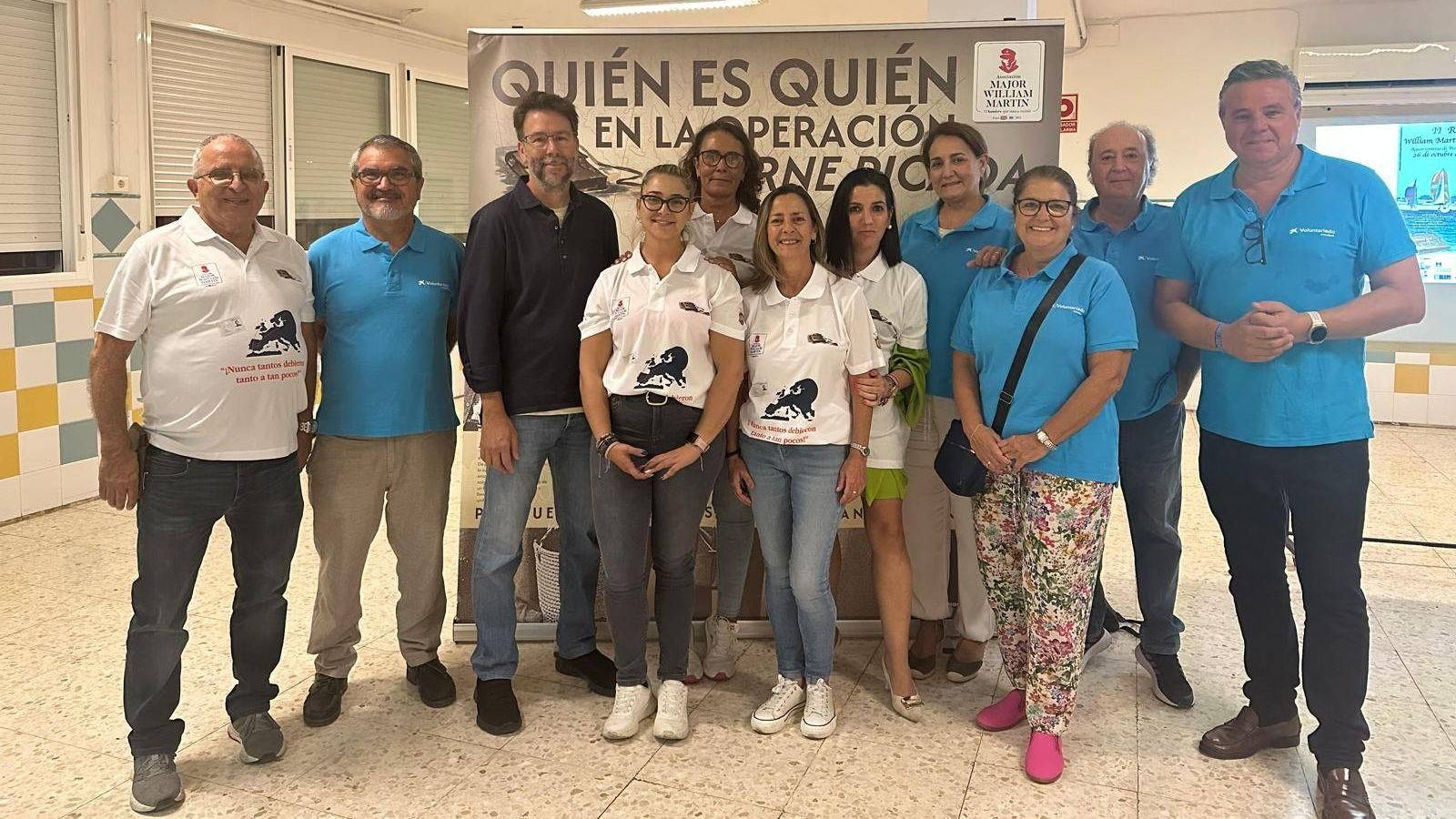 Participantes en la actividad de la Asociación Major William Martin.