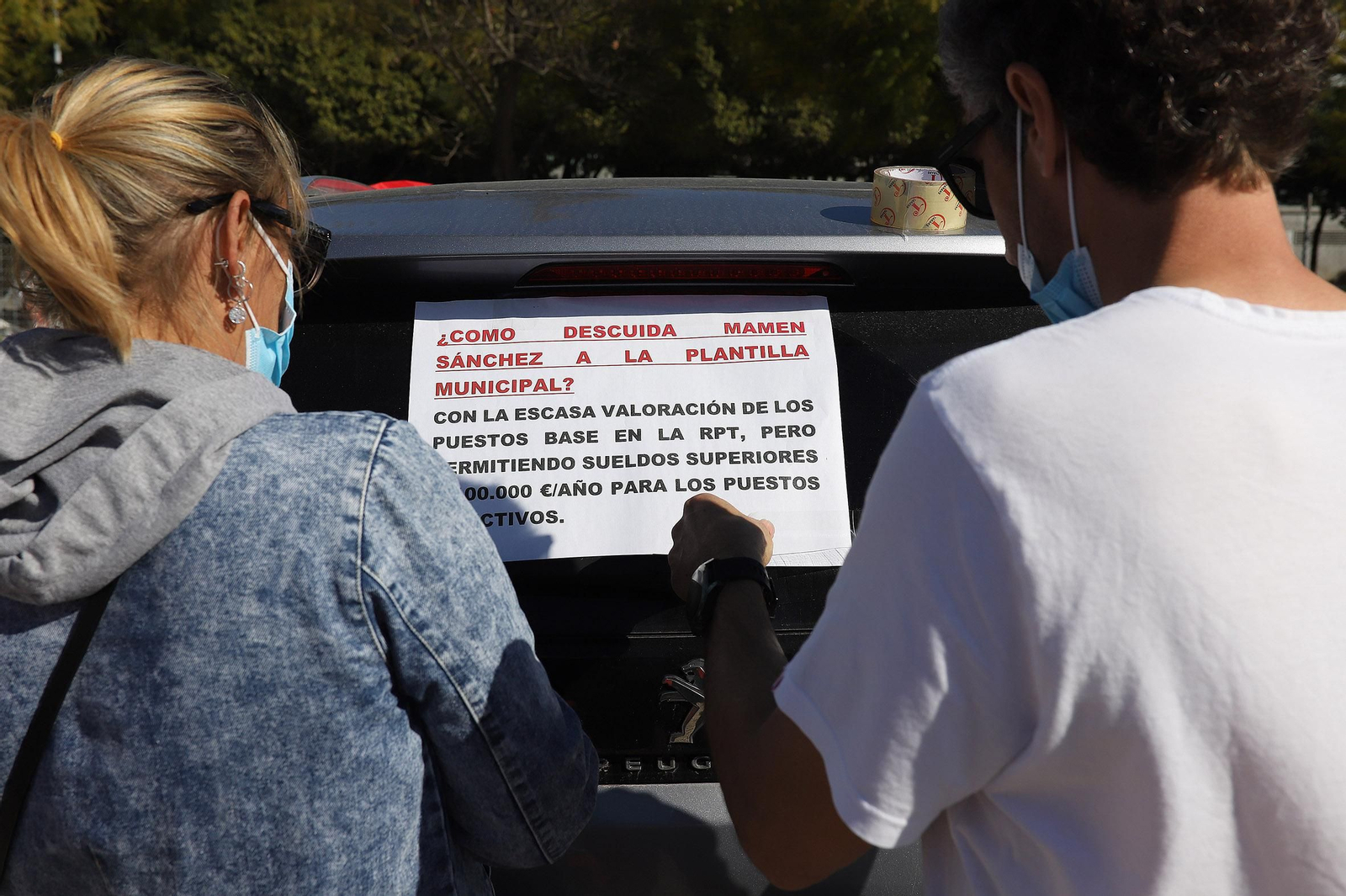 Carvana se protesta de los sindicatos contra el gobierno municipal.