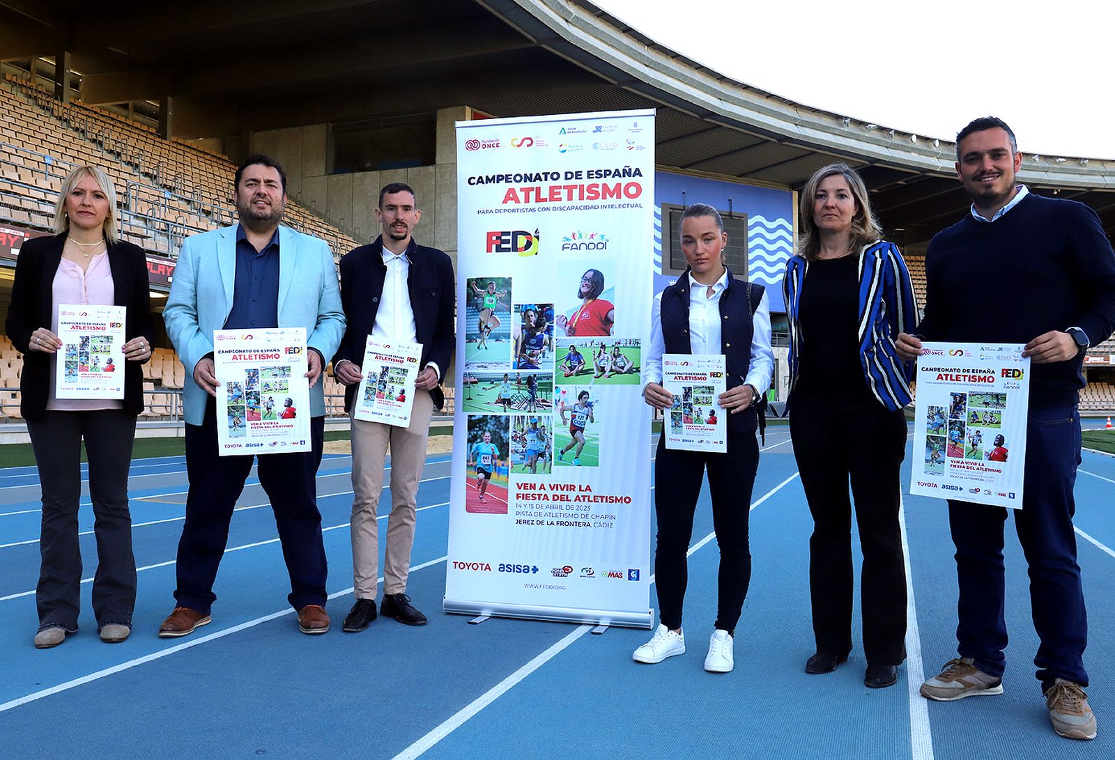 El cartel del Campeonato de España para personas con discapacidad intelectual, presentado en Chapín.