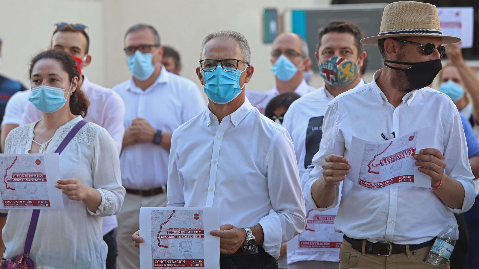 Concentración por el tren en Algeciras