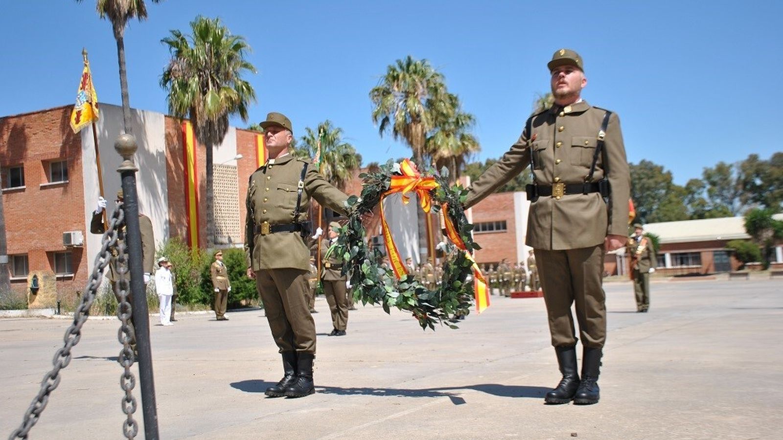 Acto de homenaje a los caídos.