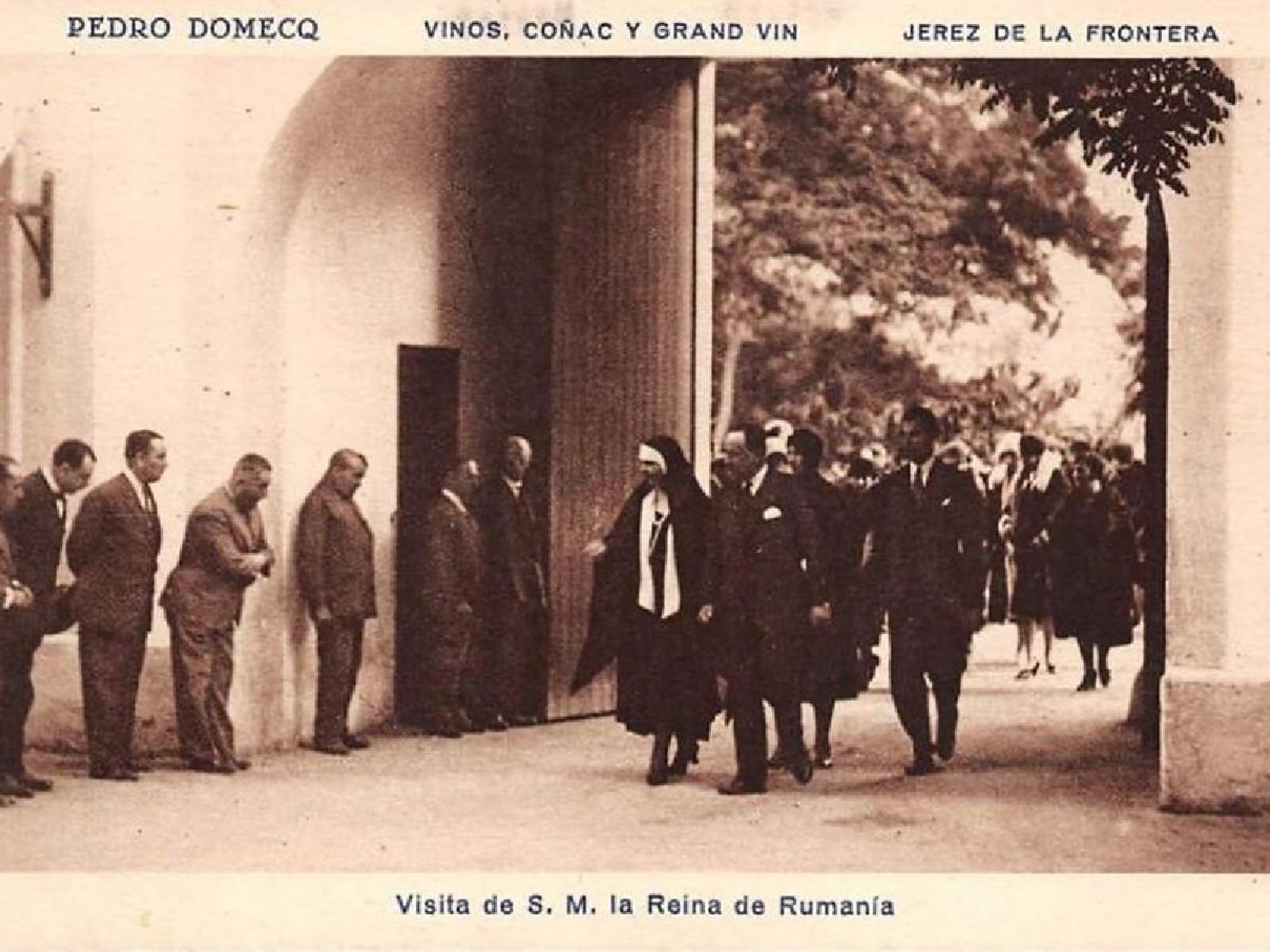 En 1929 la reina de Rumania es recibida en la bodega En 1929 la reina de Rumania es recibida en la bodega