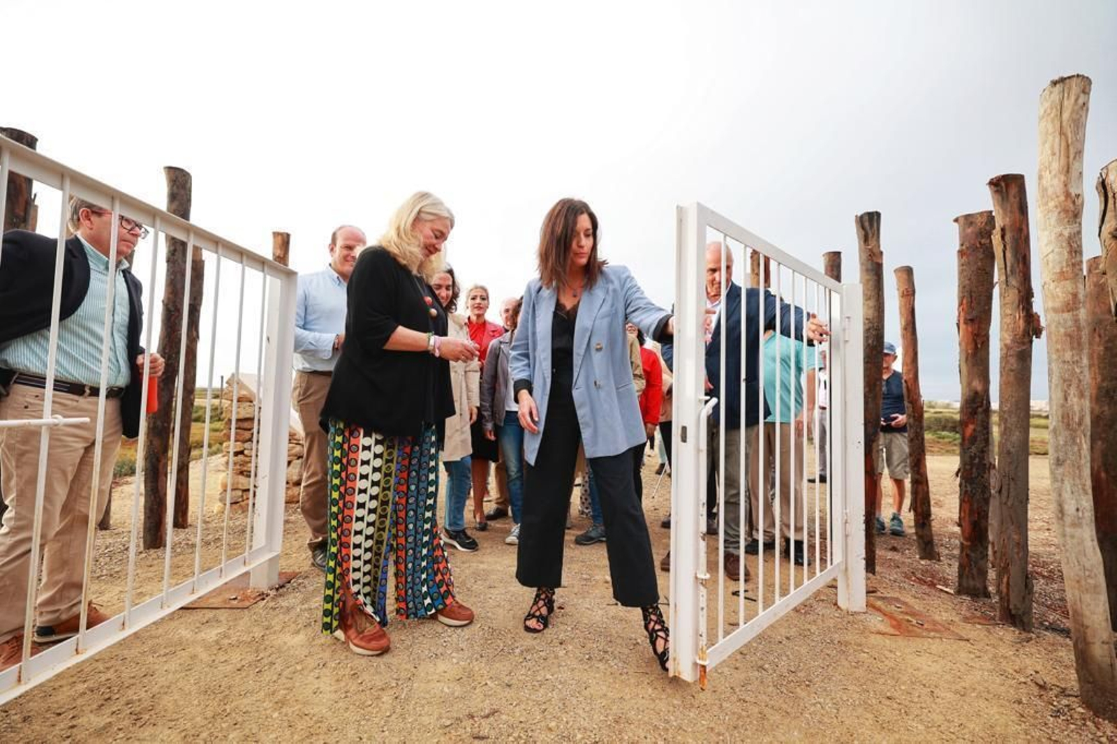 Inauguración del nuevo sendero entre San Fernando y Chiclana