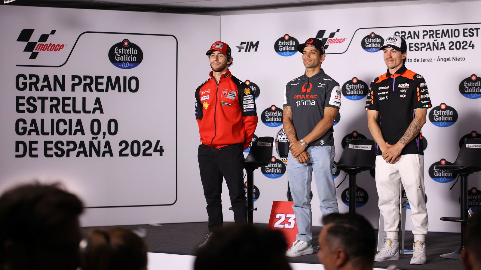 Rueda de prensa de los pilotos de MotoGP en el Circuito de Jerez