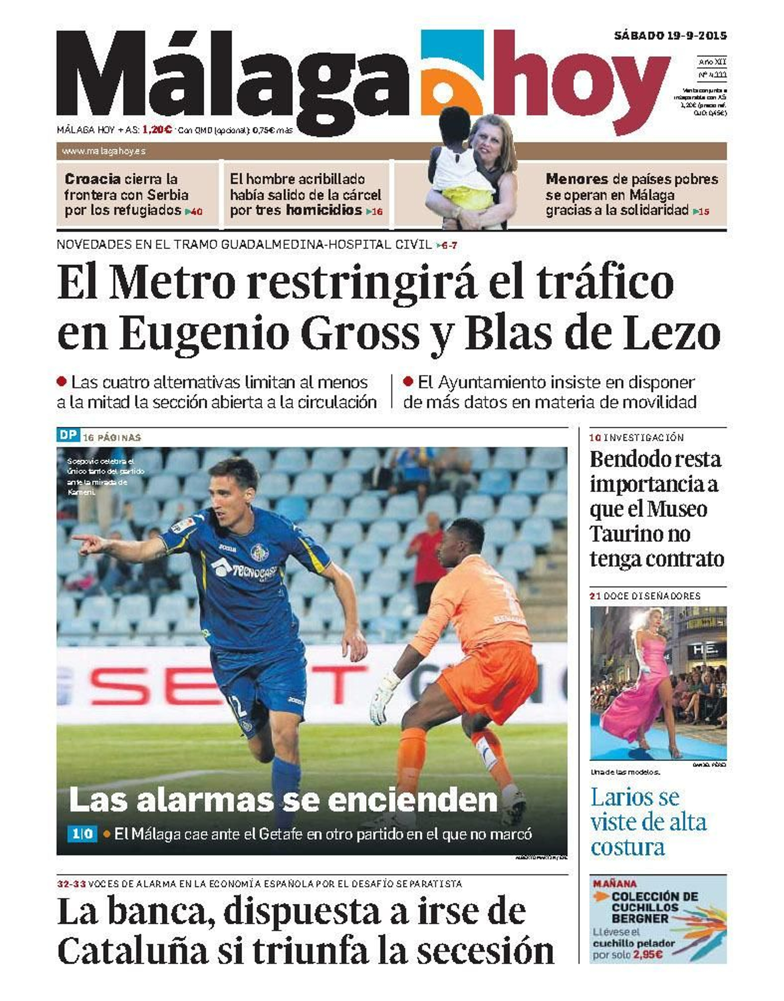 Alternativas de trazado. Las opciones de trazado inciden de manera clara sobre el tráfico del eje de Eugenio Gross y Blas de Lezo.