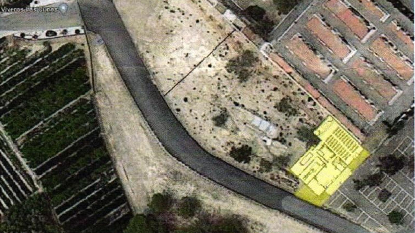 Emplazamiento del nuevo tanatorio, junto al cementerio.