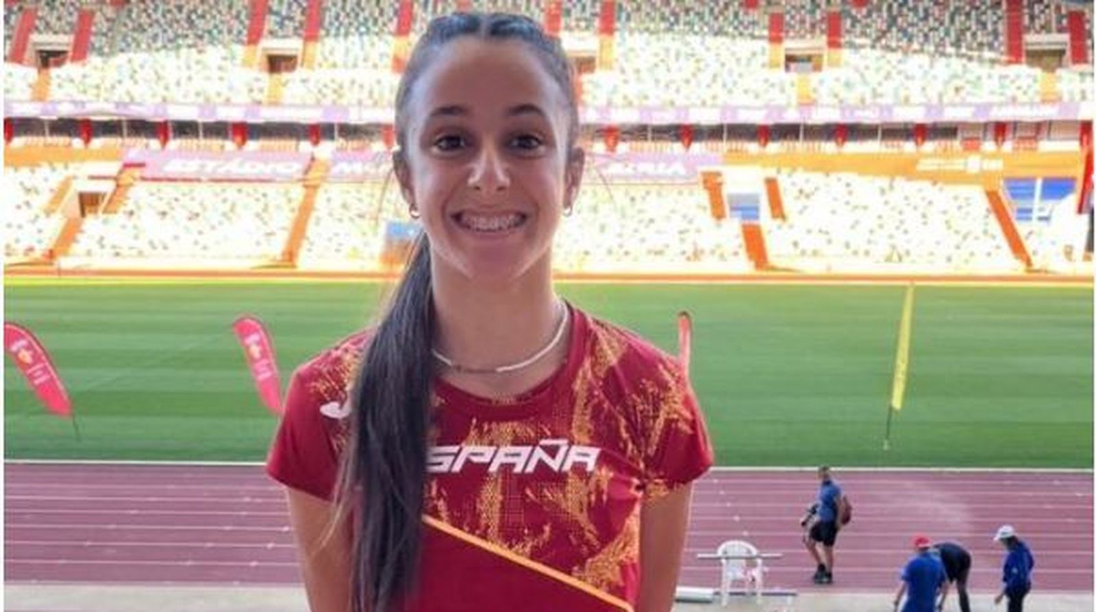 Marina Delgado, en una anterior presencia en la selección