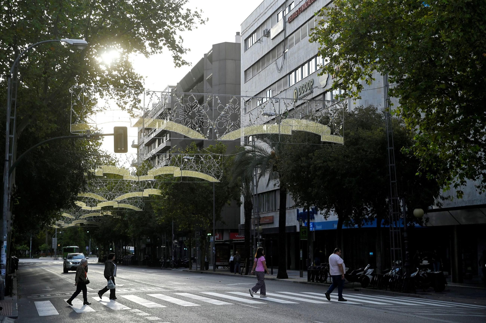 Luces de Navidad en el centro de Córdoba
