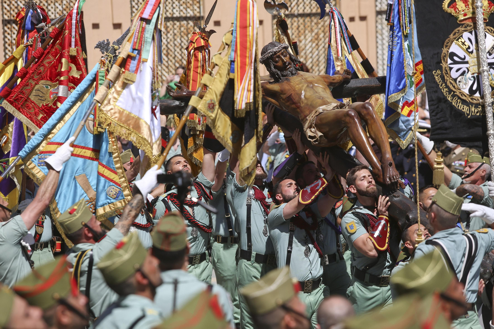 Las fotos de la Legión, en el Jueves Santo de Málaga