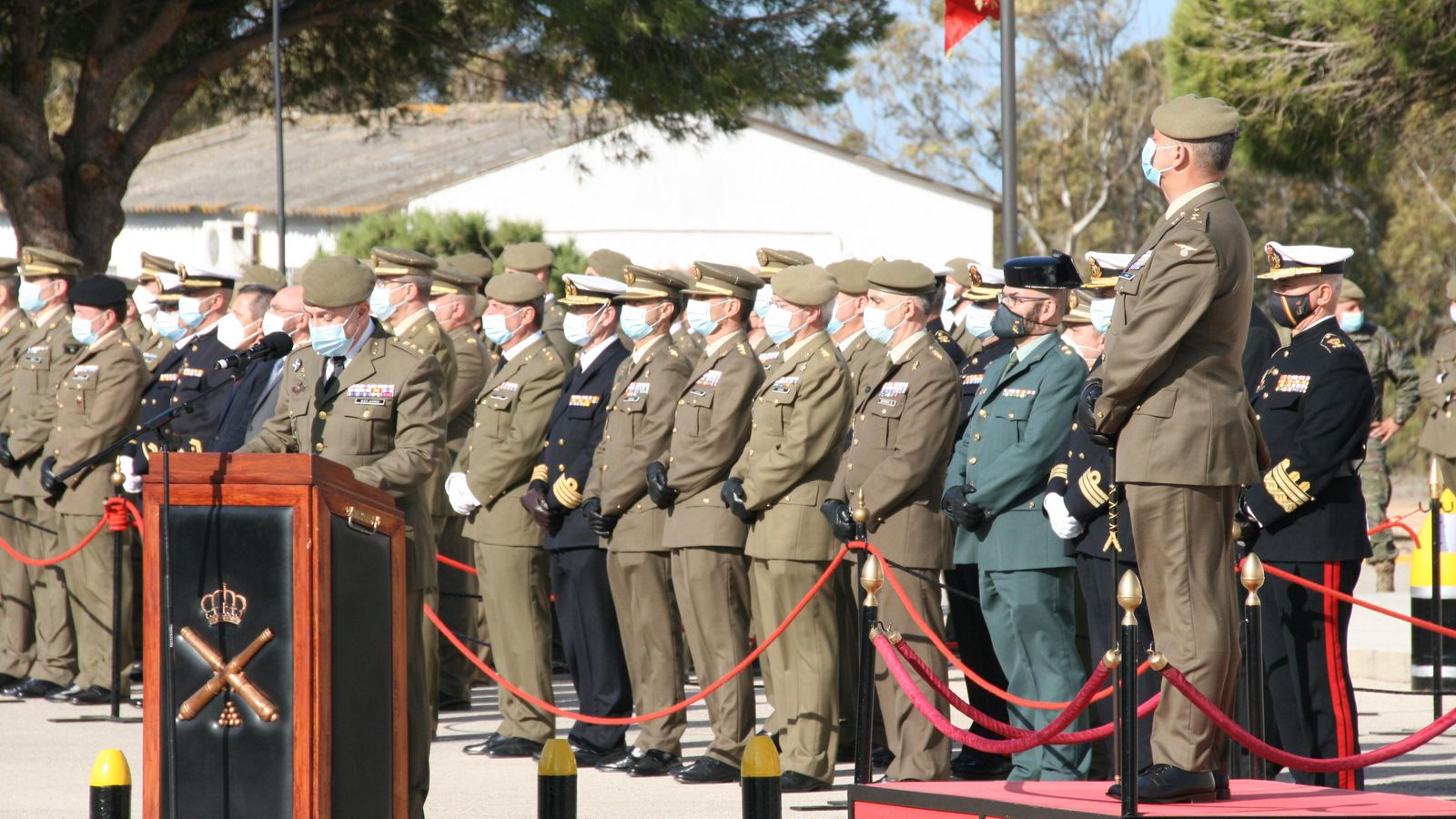 Ceremonia de relevo de mando del RACTA-4.