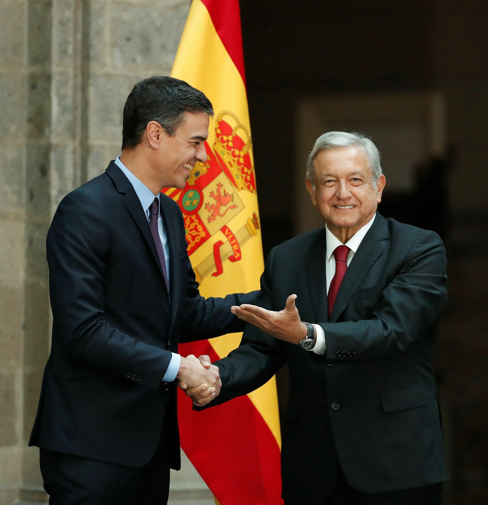 Sánchez y López Obrador.