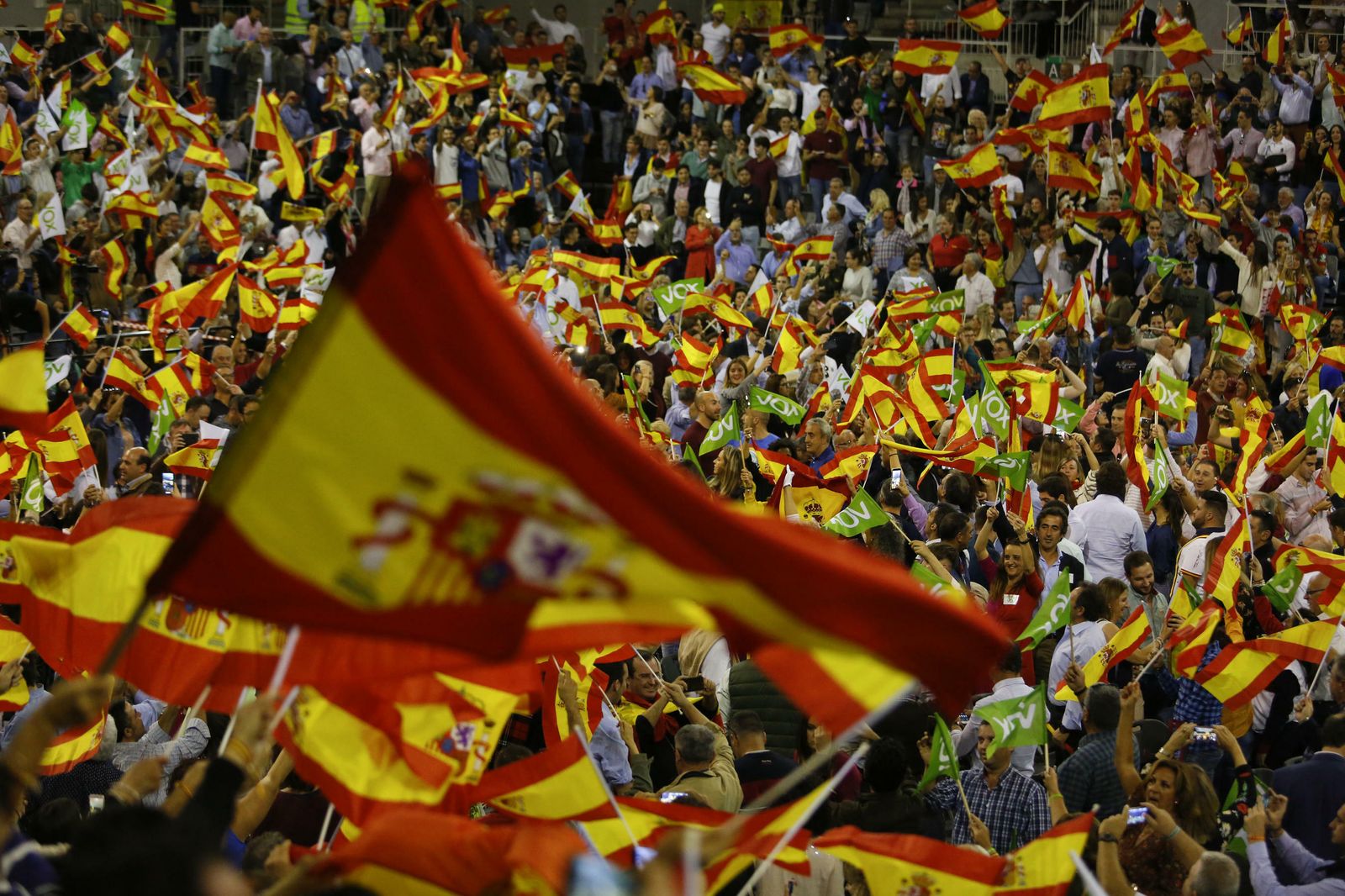 Fotos del 'llenazo' de Vox en Granada