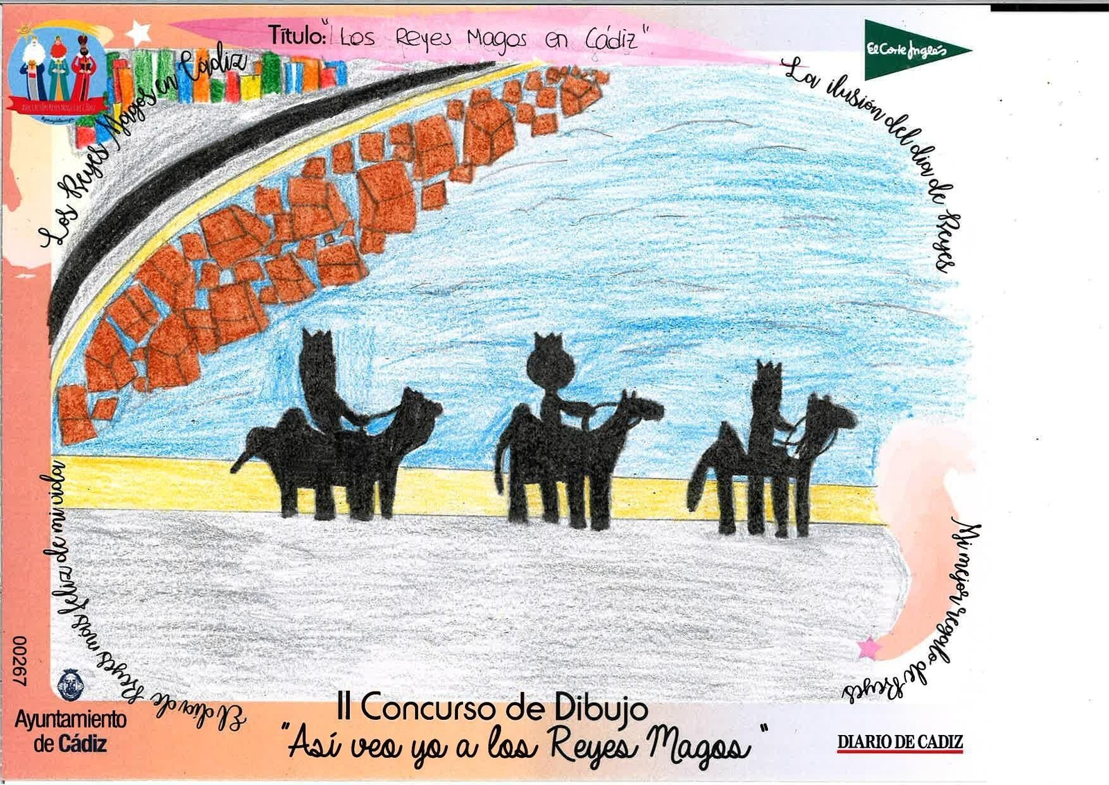 Las felicitaciones finalistas del II Concurso de Dibujo 'Así veo yo a los Reyes Magos'