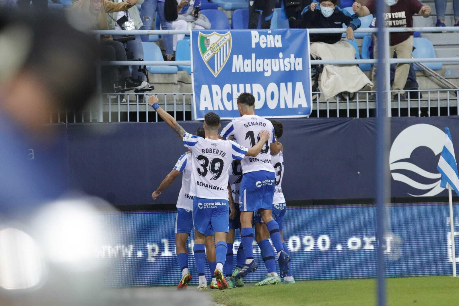 El Málaga CF - Real Zaragoza, en fotos