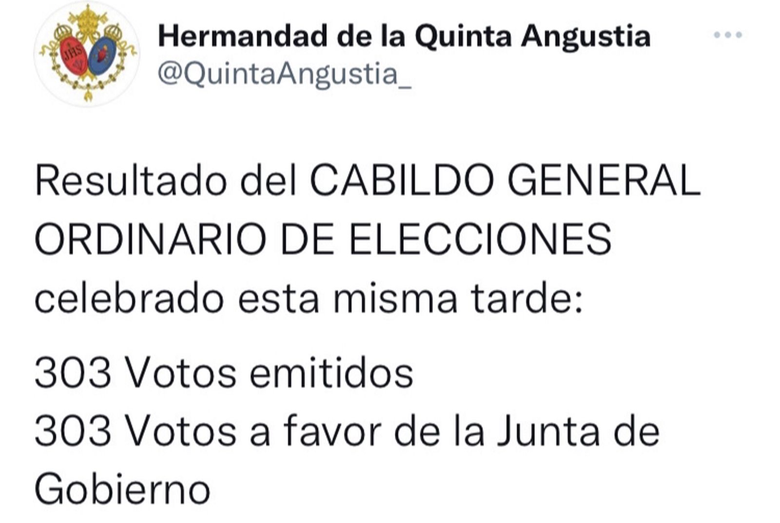 El tuit de la Quinta Angustia