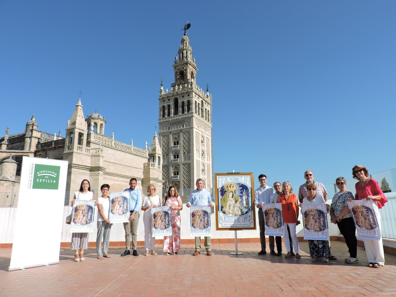 El cartel de las fiestas de Castilleja del Campo fue presentado en la Casa de la Provincia