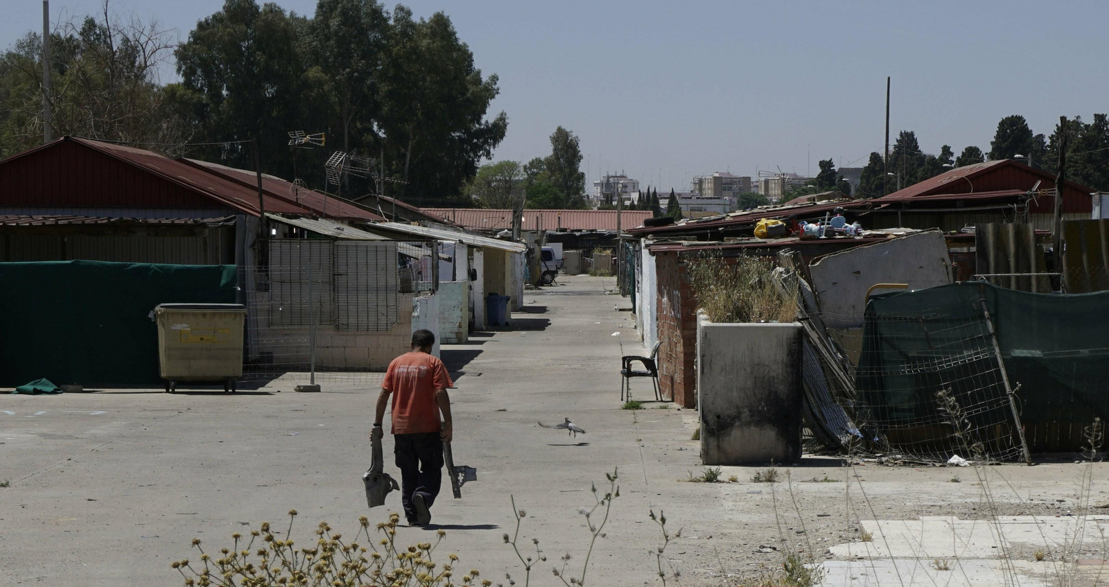 El asentamiento chabolista del Vacie.