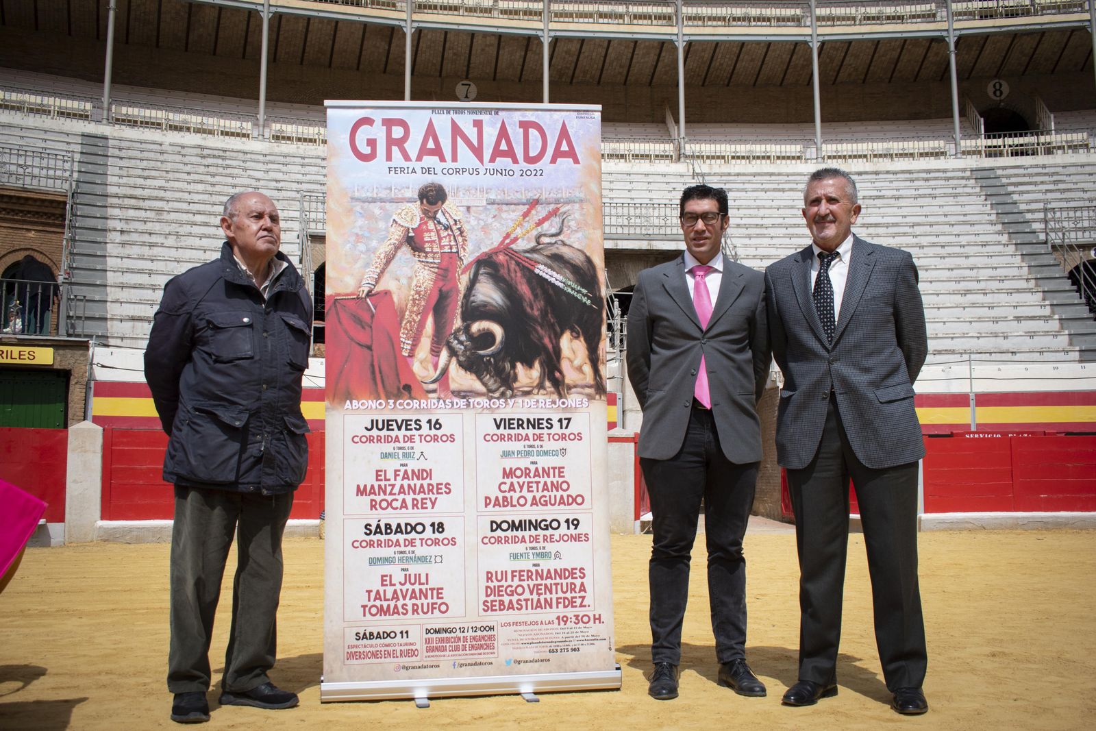 Imagen de la presentación del cartel taurino para el Corpus 2022 de Granada