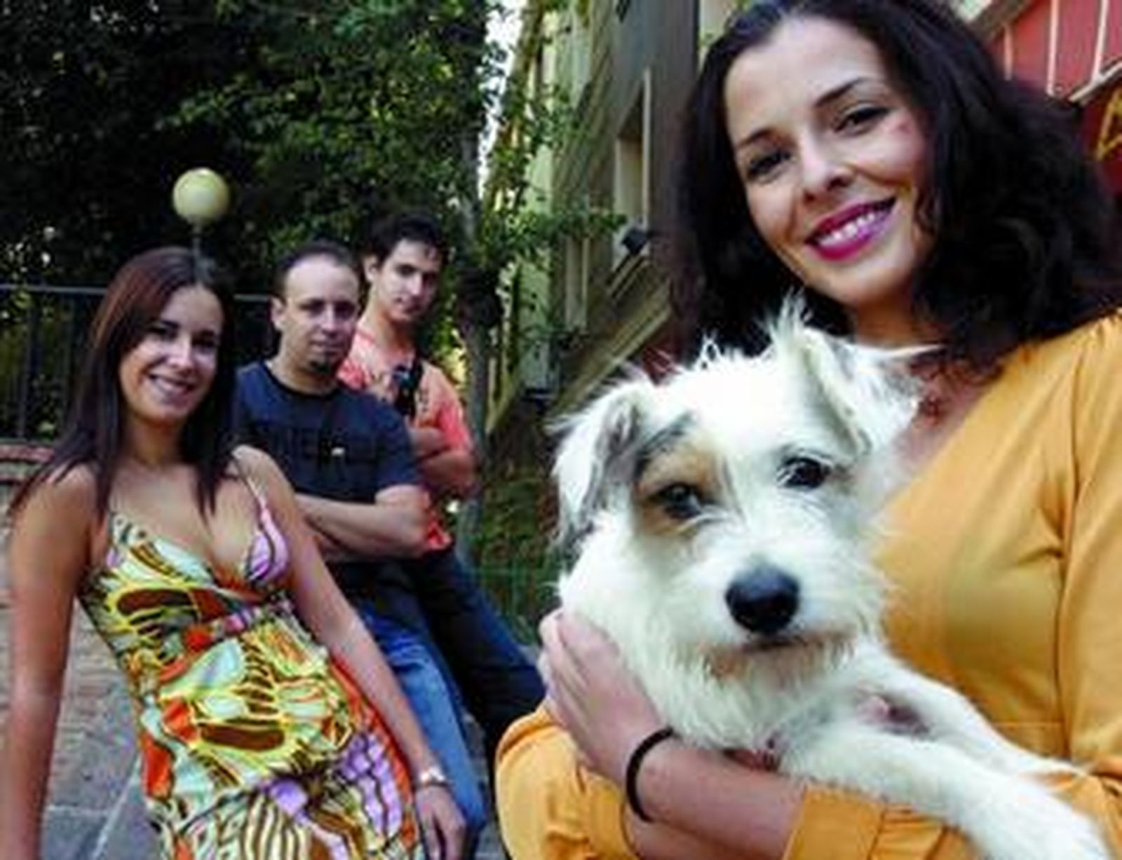 La actriz Ana Gallego Coín, la guionista Beatriz Castilla y los directores Jesús Rabasco y Julio García.