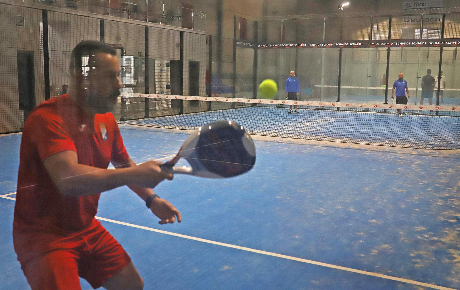 Imágenes del entrenamiento del Xerez CD en Pádel Extreme
