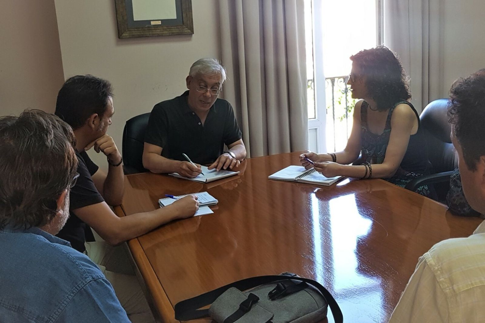 Primera toma de contacto entre la Flampa y Juan Antonio Cabello