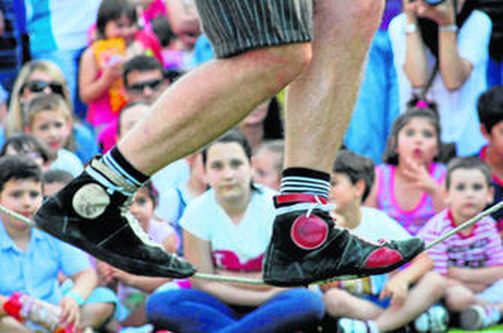 Un monociclo para hacer equilibrismo sobre cuerda