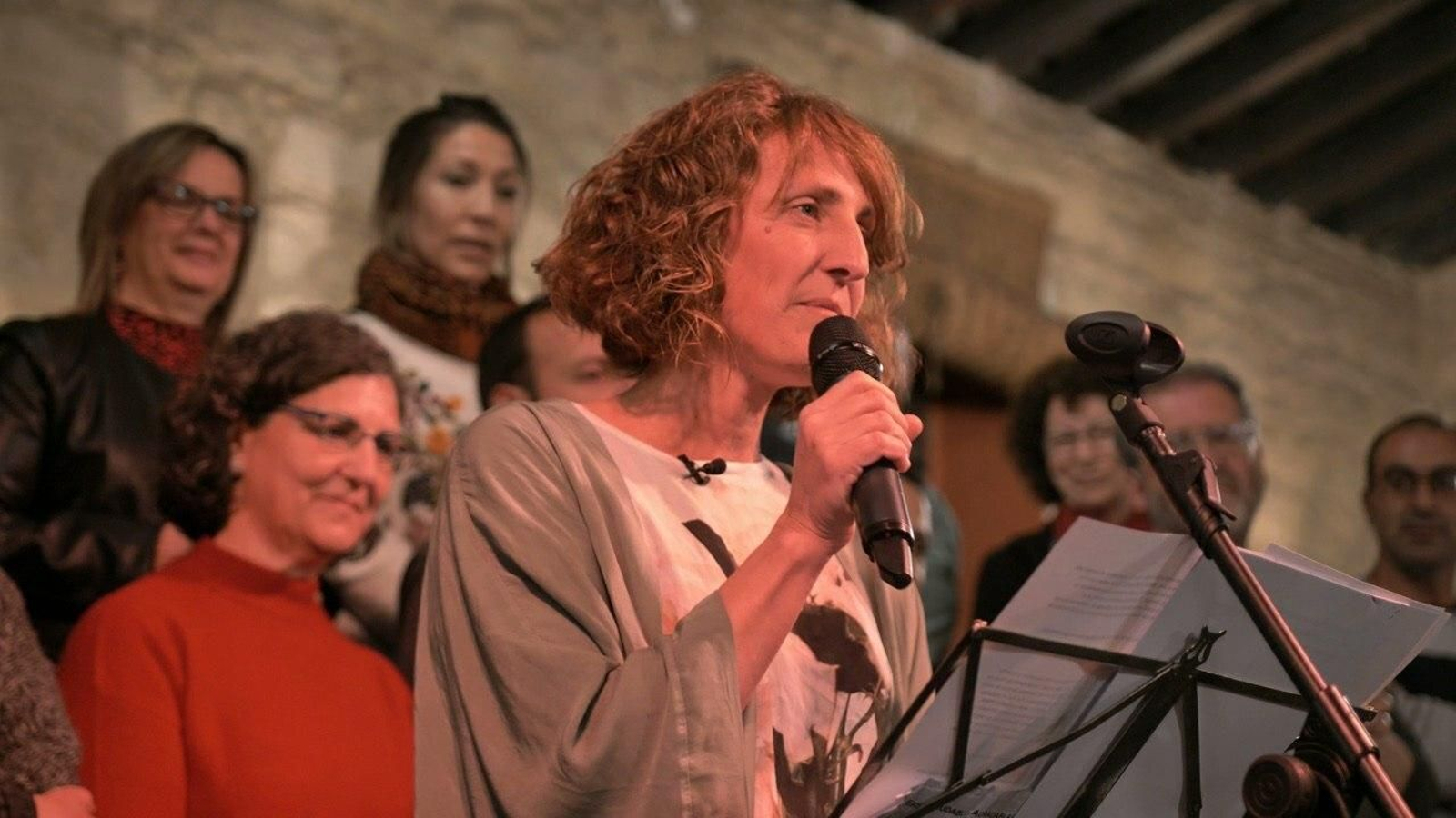 Kika González, durante un acto del verdadero Ganemos Jerez.