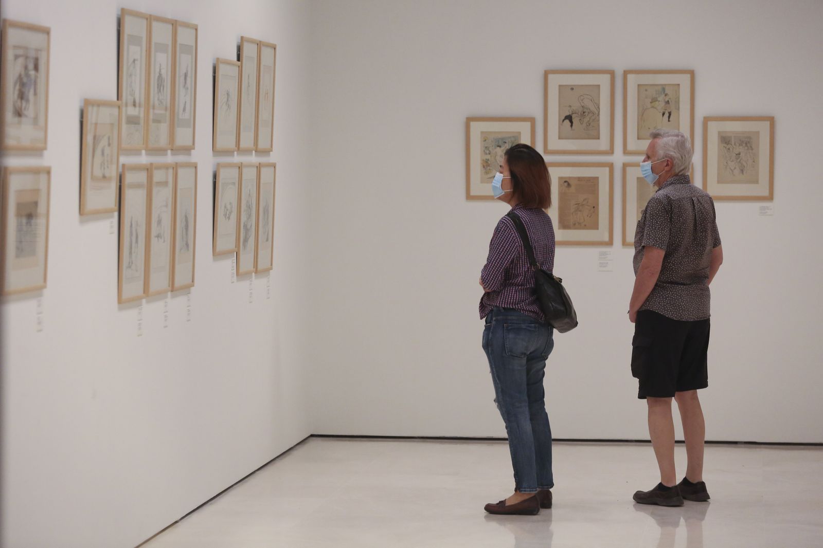 Las fotos del (tímido) reencuentro con los museos en Málaga