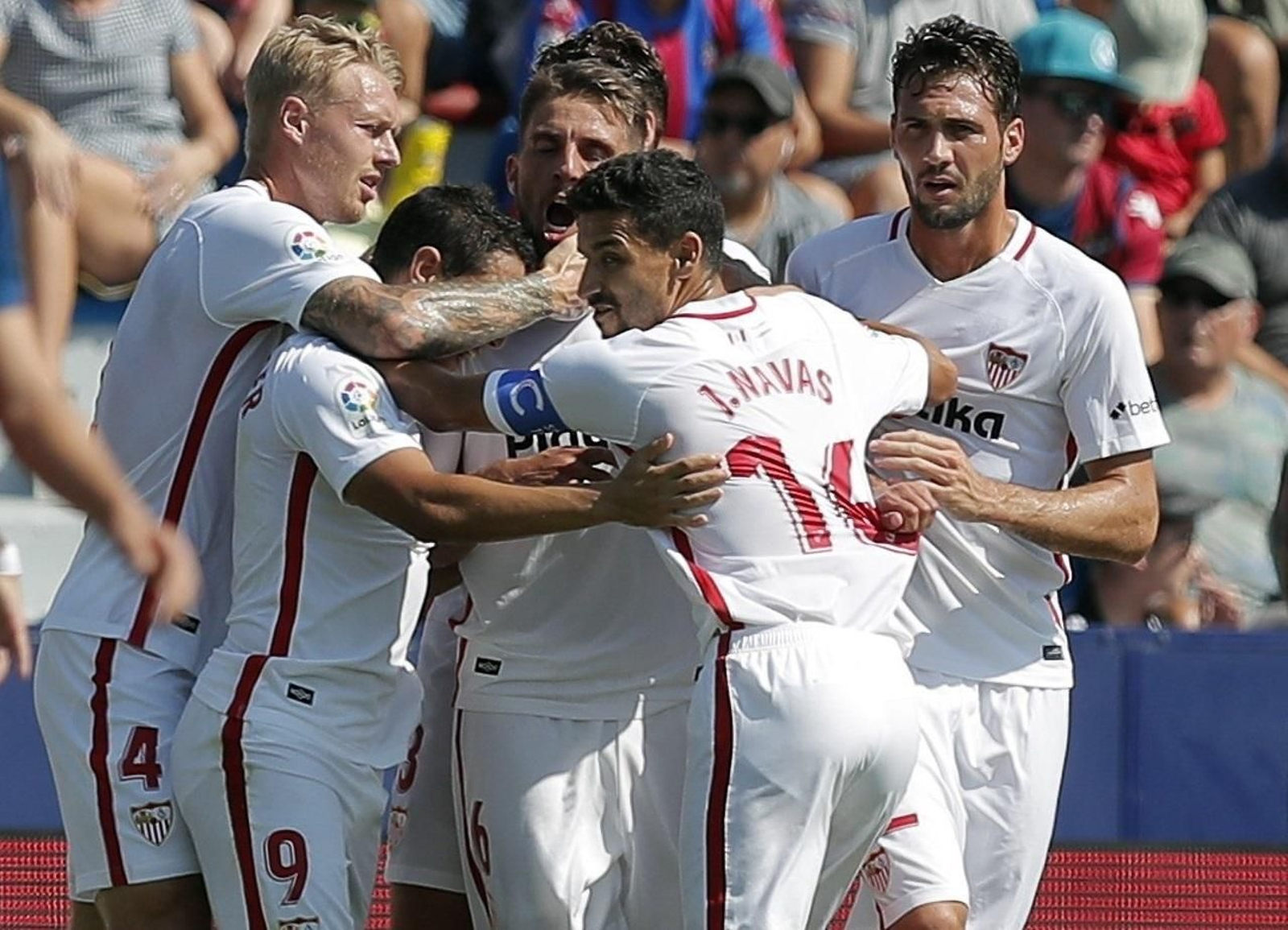 Ben Yedder marcó tres goles y participó activamente en cinco de los seis que hizo el Sevilla FC ante el Levante.